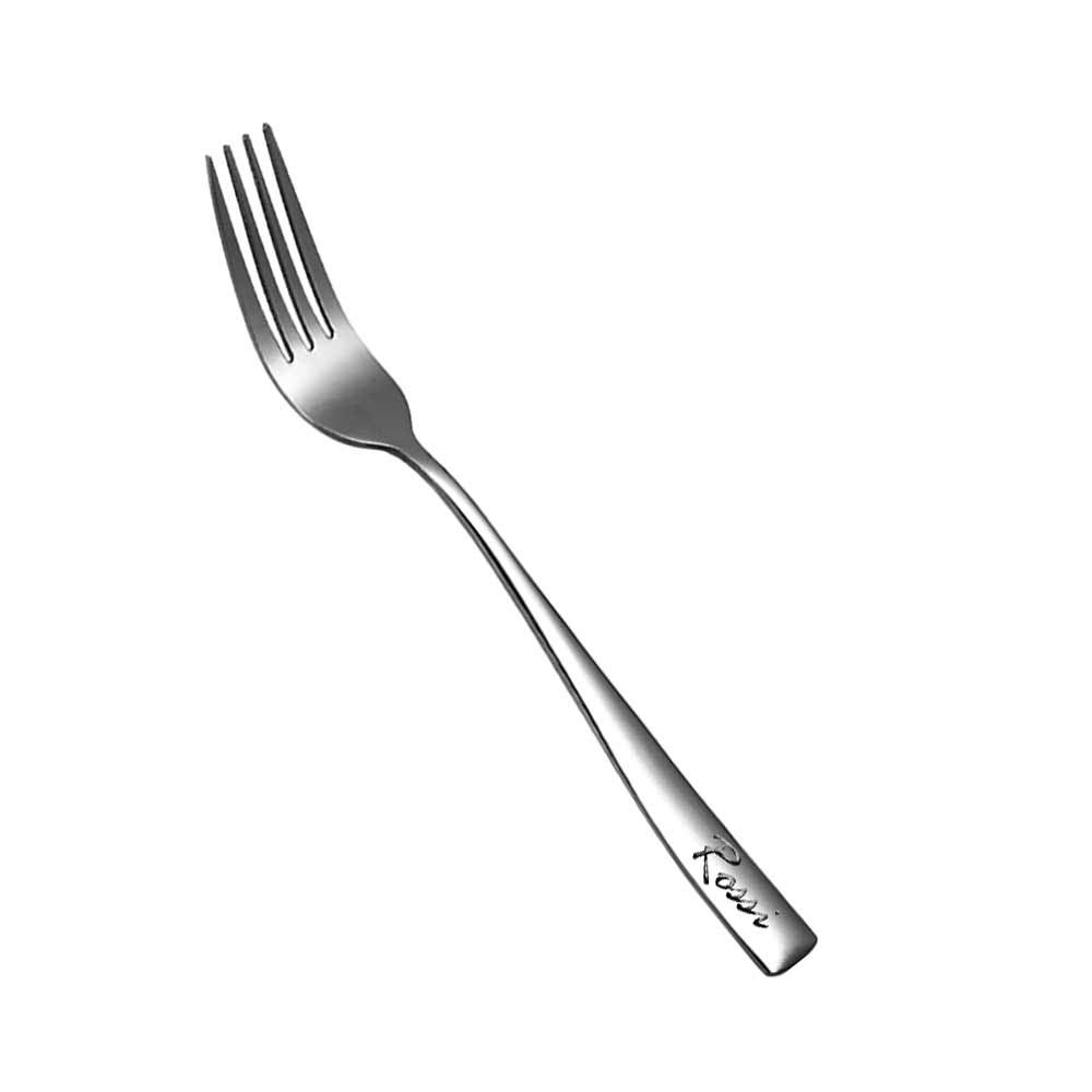 OBTIAN Personalized Stainless Steel Flatware Set - Custom Engraved Knife, Fork & Spoon with Names - Elegant Dining Utensils for Weddings, Anniversaries & Special Occasions (8.07-inch Forks)