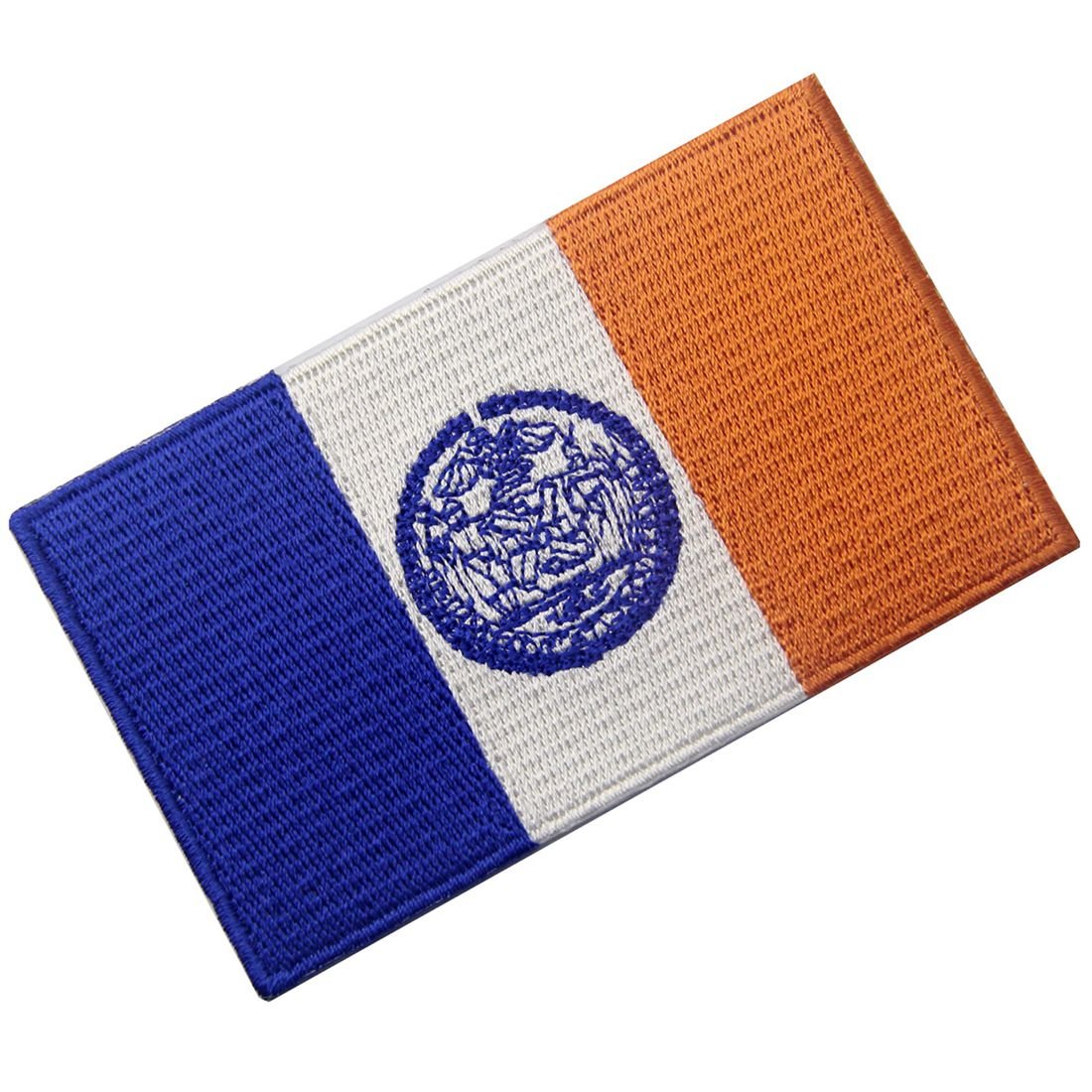 New York City Flag Patch - Embroidered Iron On & Sew On Emblem for Jackets, Bags, Hats - NYC Souvenir & Patriotic Accessories
