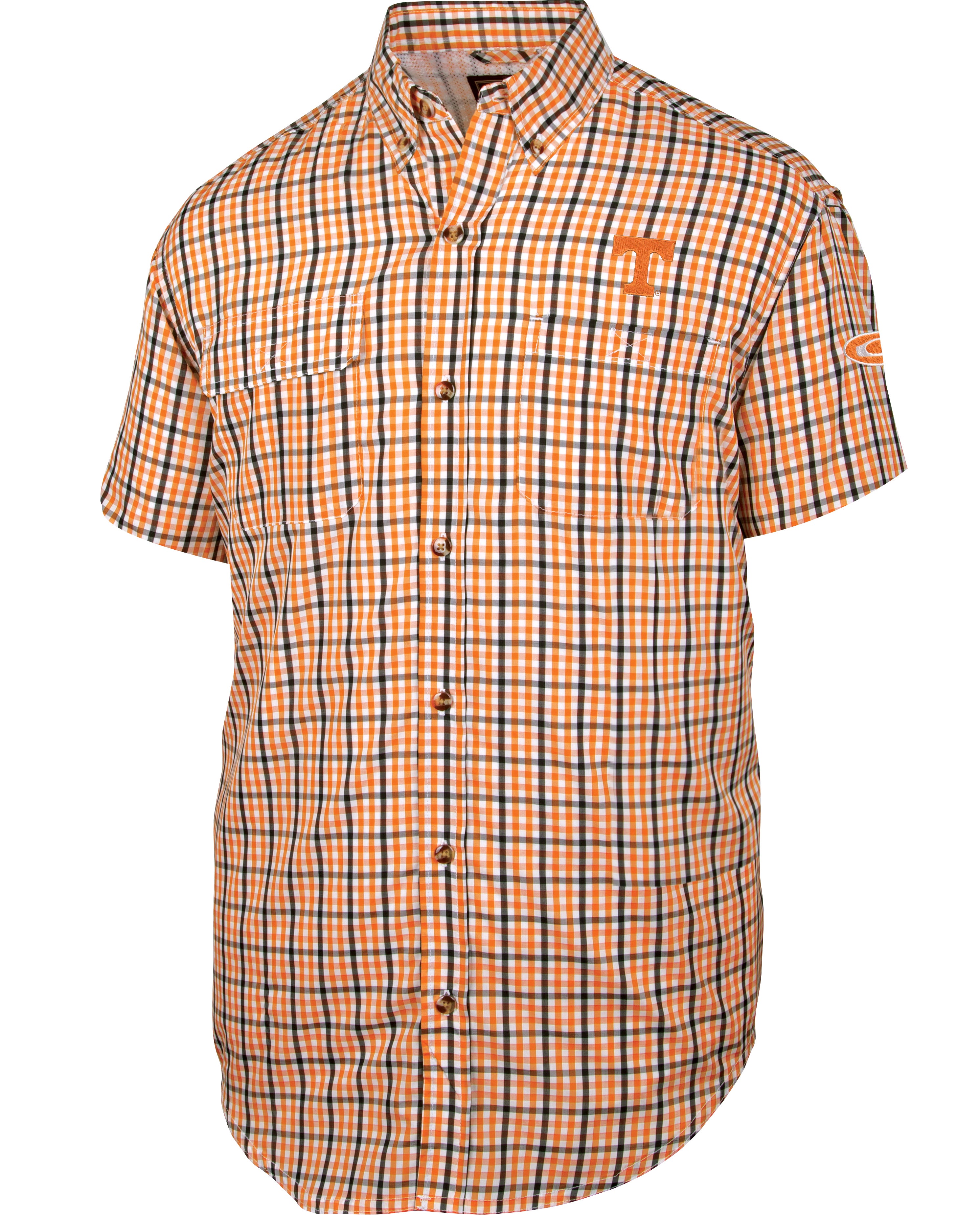 Tennessee Gingham Plaid Wingshooter's Shirt - Short Sleeve Hunting Shirt for Men - Durable & Comfortable Outdoor Shirt for Hunting, Fishing, and Casual Wear