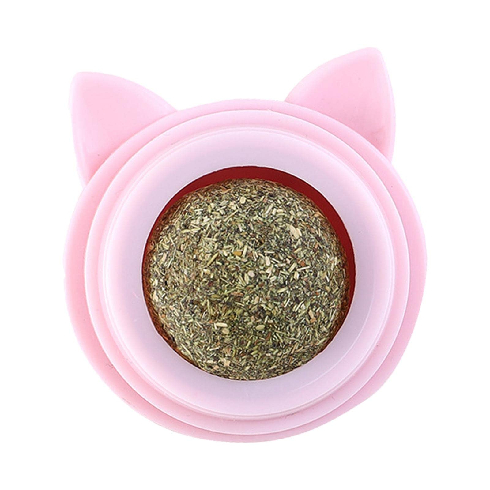 Gazechimp Catnip Snacks for Cats - 360° Rotatable Cleaning & Nutrition Ball Treats - Solid Licking Toy for Play & Relaxation - Perfect for Indoor Cats & Stress Relief