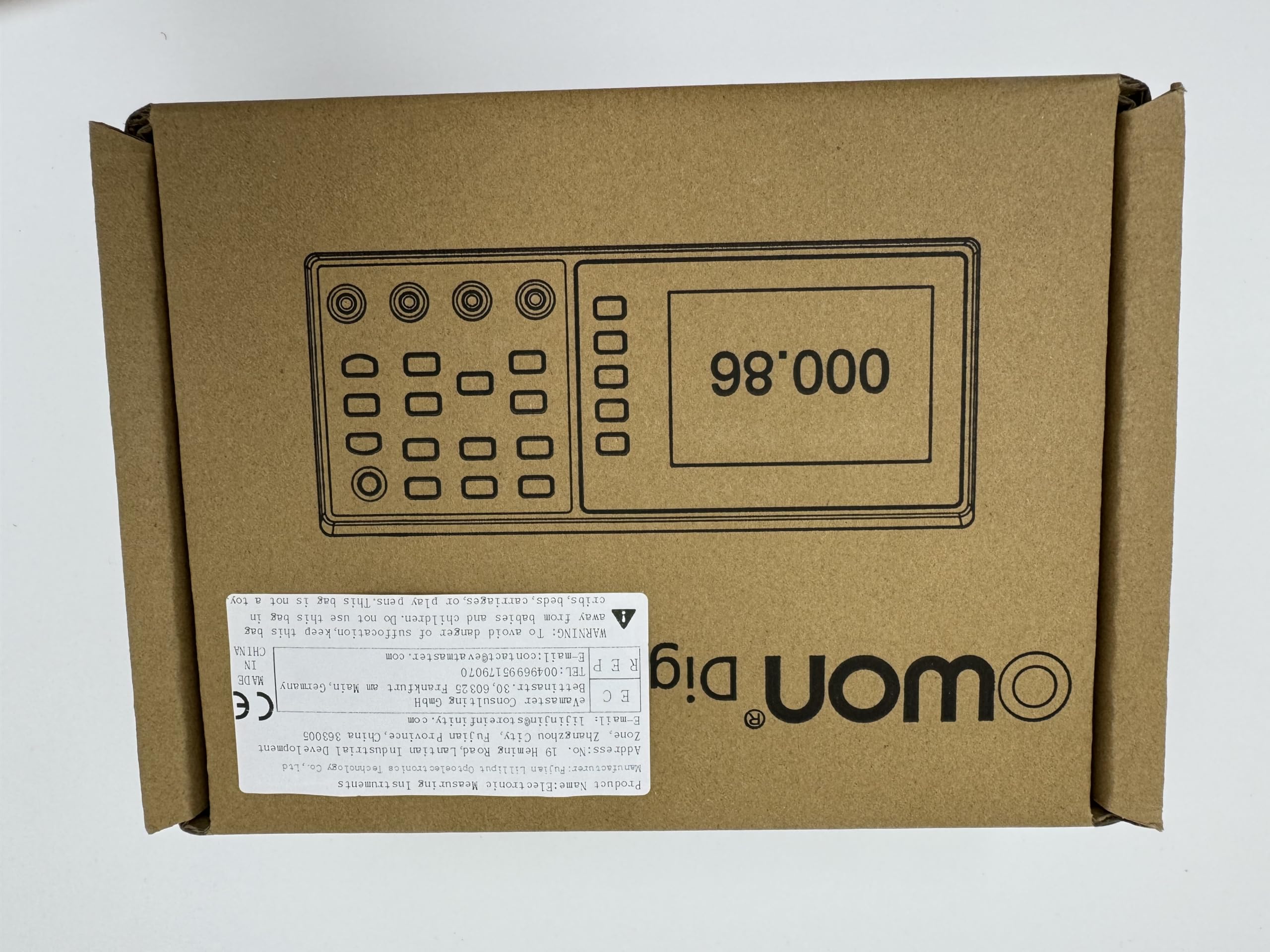 OWON XDM1041 Mini Desktop Digital Multimeter - 3.7in LCD True RMS Multimeter with Temperature Measurement | Perfect for Home DIY, Electronics Repair & Industrial Use