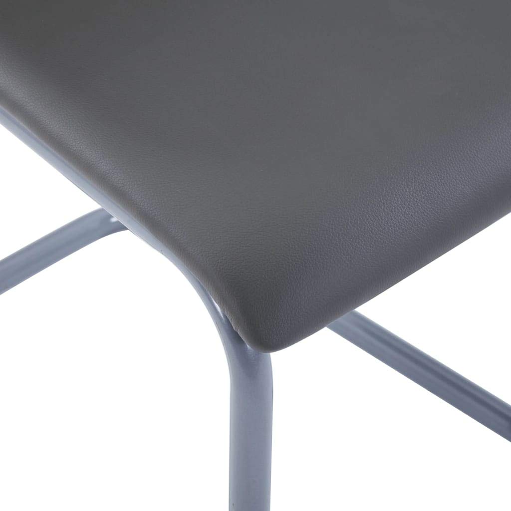 4 Pcs Urban Style Suede Leather Upholstered Dining Chairs - Modern Parson Chairs for Kitchen, Dining Room, Bedroom & Living Room - Gray Faux Leather Side Chairs | Perfect for Small Spaces, Apartments & Home Decor