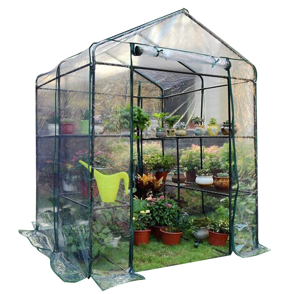 Premium Clear Greenhouse Cover for Balcony & Succulents - 143x143x159CM Dust-Proof Plant Protection - Ideal for Home Gardening, Indoor Plants & Outdoor Sun Protection (3 Color Options)