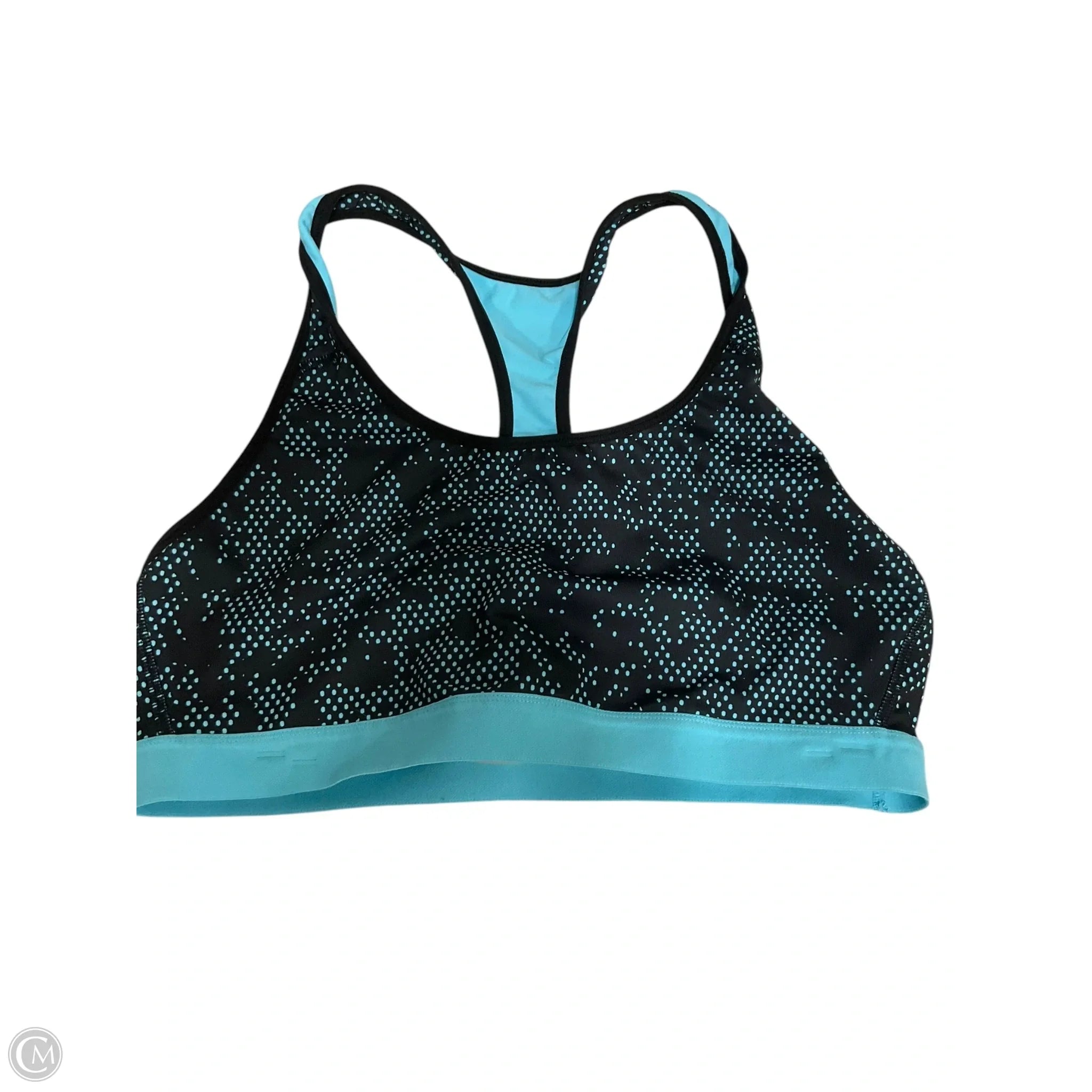 Champion Women's Athletic Sports Bra in Aqua Blue - XXL Size - High Support Workout Top for Running, Yoga & Gym