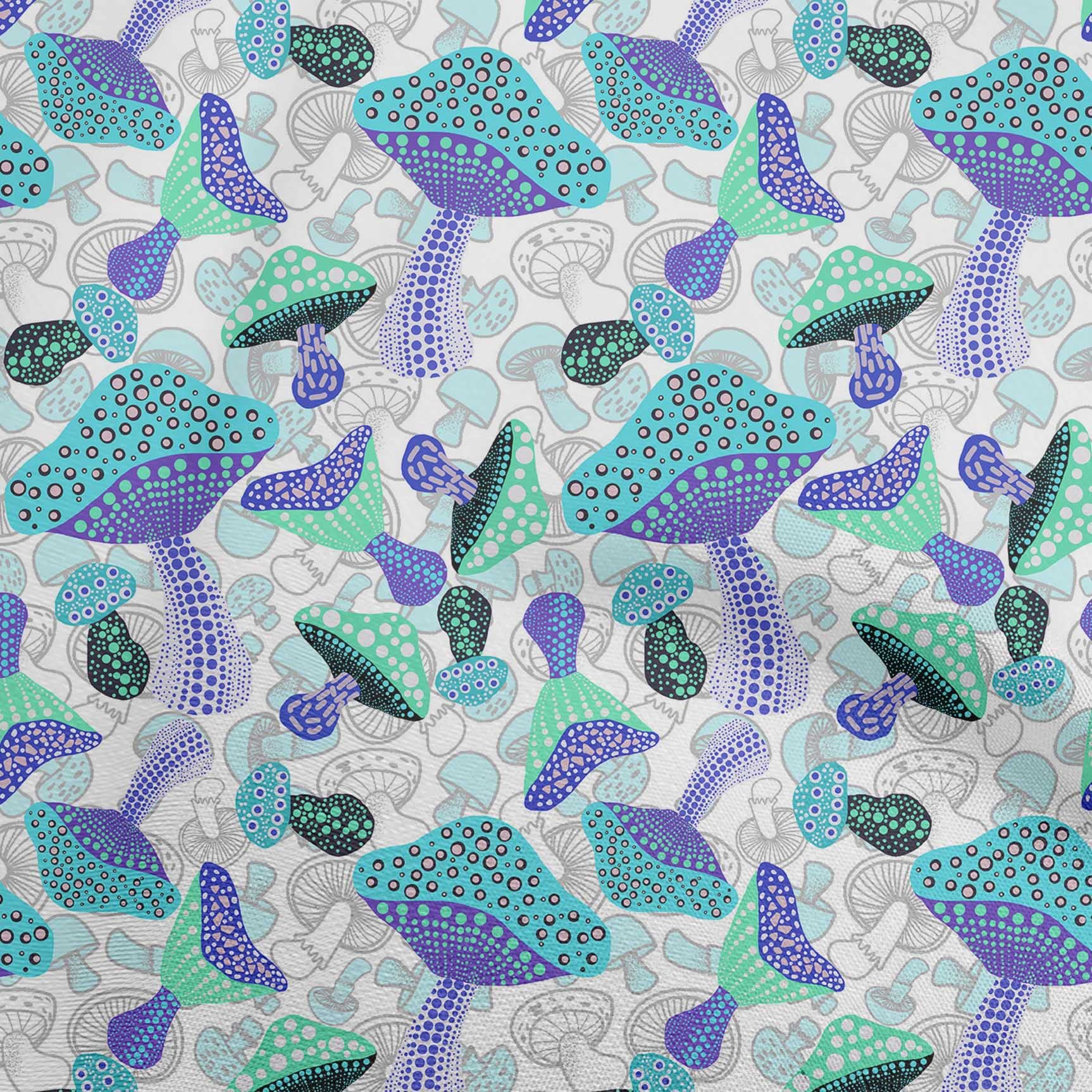 Premium Light Blue Polyester Spandex Fabric - 56