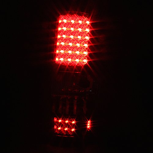 AKKON Black LED Tail Lights Brake Lamps Replacement for 2004-2008 Ford F150 F-150 Pickup Truck Styleside Model - Enhanced Visibility & Style Upgrade for Night Driving & Custom Look