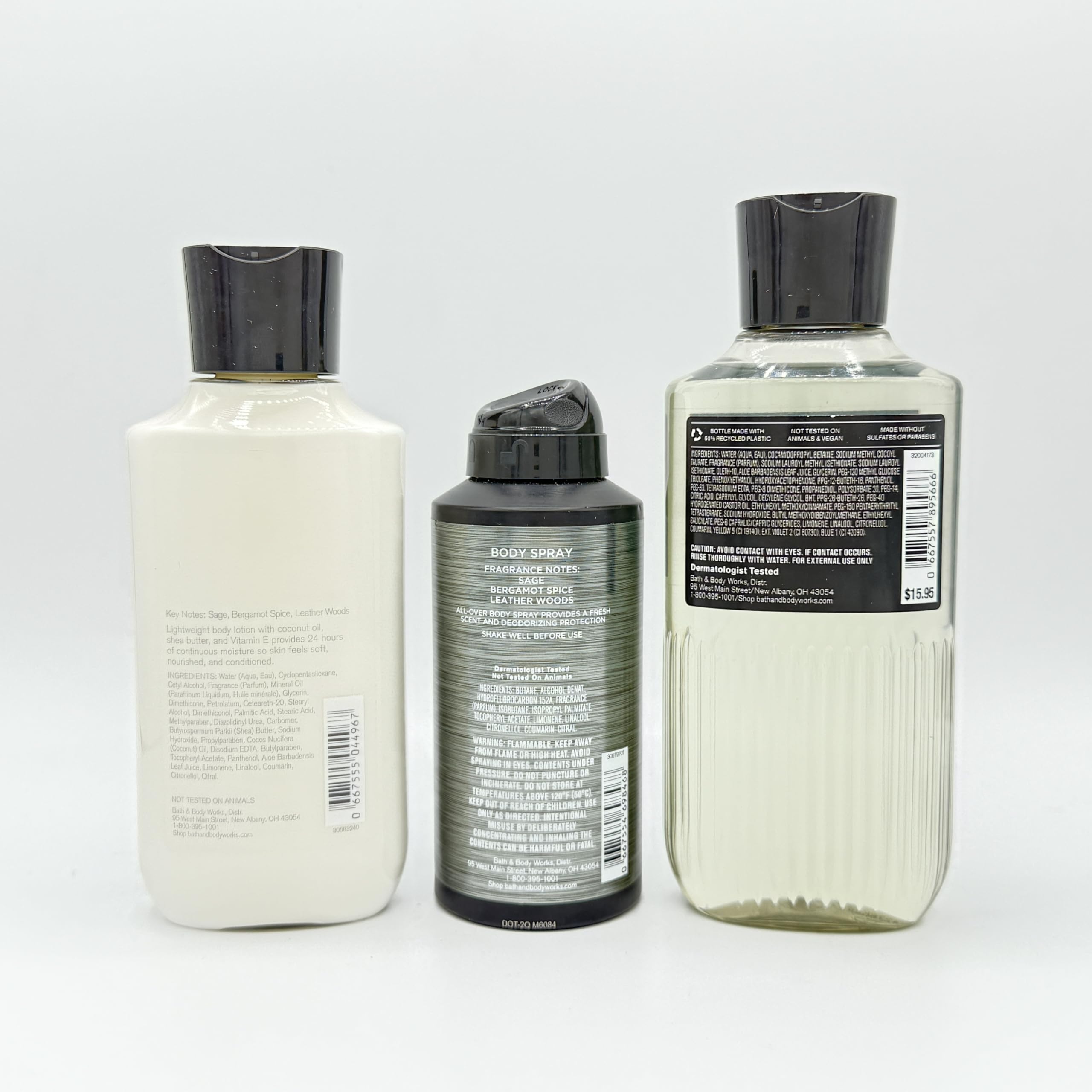 Premium Graphite Scented Men's 3-Piece Bath & Body Gift Set - Moisturizing Lotion, Refreshing Body Spray & Hydrating Hair & Face Wash | Perfect for Gifts, Travel & Daily Skincare Routine