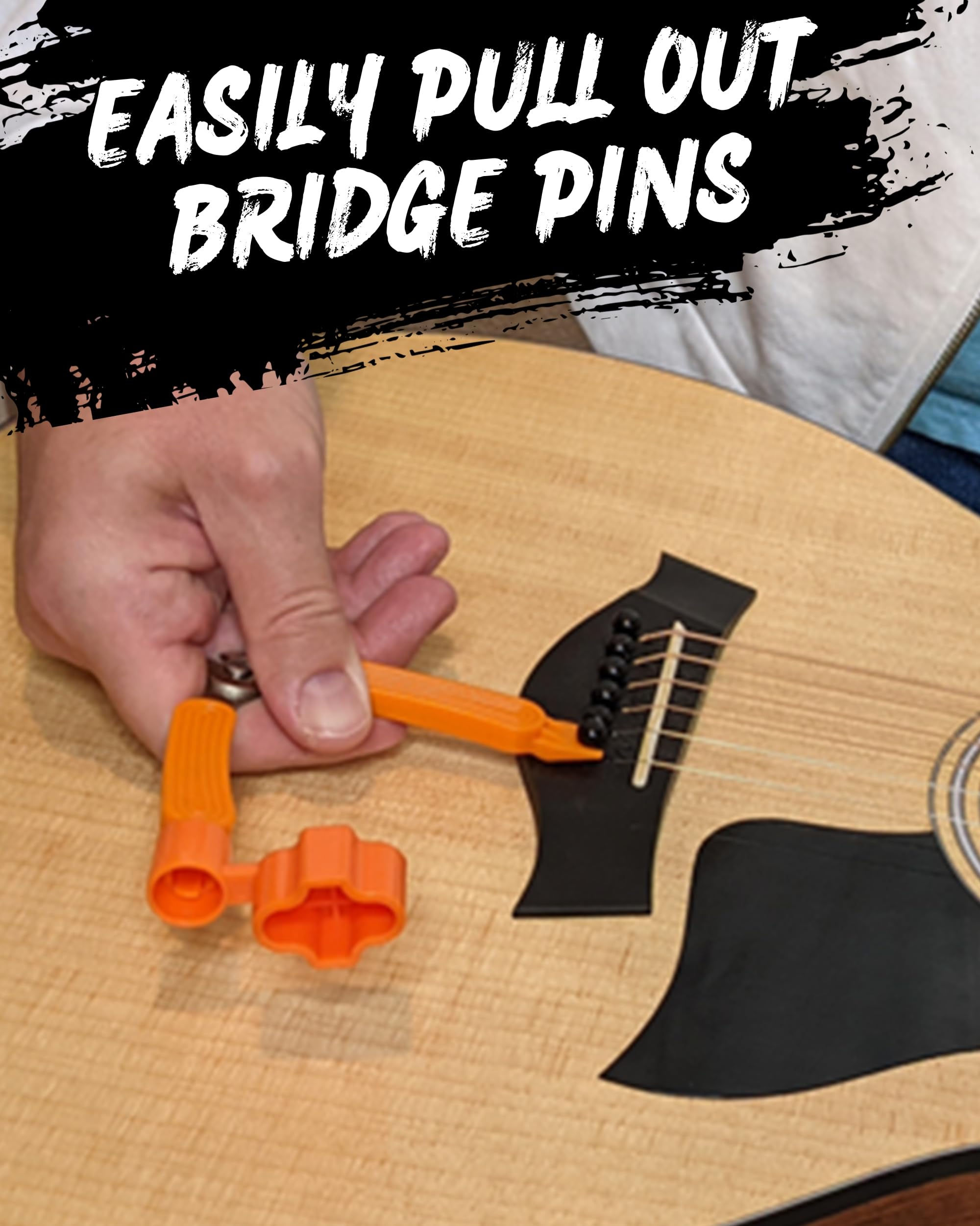 3-in-1 Guitar String Winder, Cutter & Bridge Pin Puller Tool for Acoustic & Electric Guitars - Fast String Winding, Precise Cutting & Easy Pin Removal - Perfect for Guitar Maintenance, String Changes & On-Stage Tuning