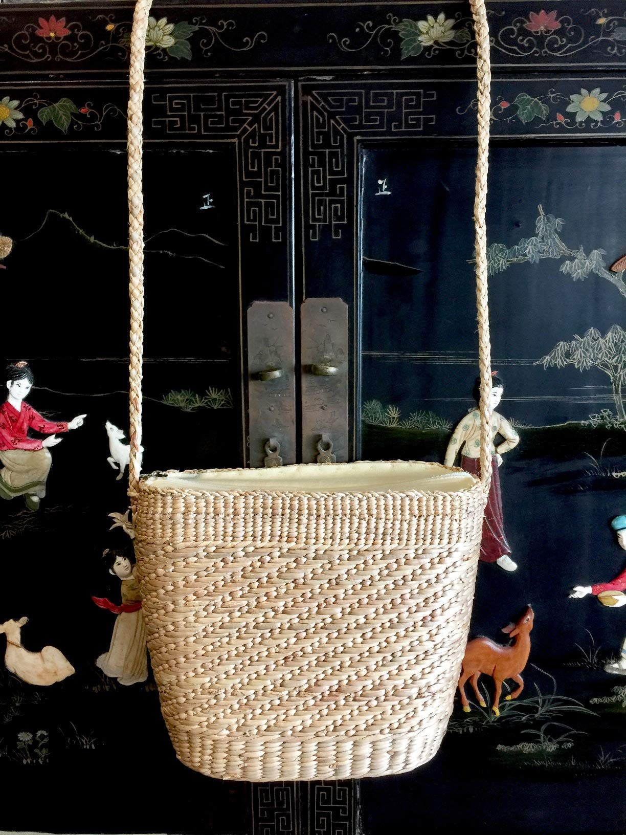 Handwoven Straw Crossbody Bag - Eco-Friendly Beach Tote & Shoulder Purse for Women | Summer Fashion Accessory for Travel, Shopping & Outdoor Activities