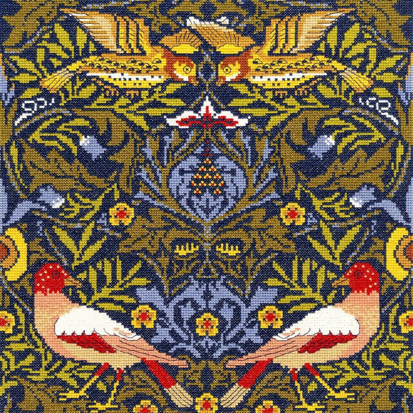 Premium Cross Stitch Kit - Beautiful Bird Embroidery Design for Beginners & Experts | DIY Home Decor, Wall Art, Gift Idea for Craft Lovers