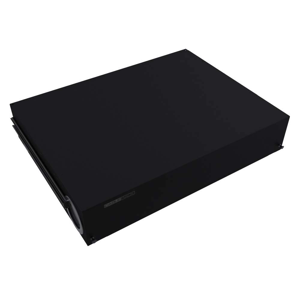 2U Rack Mount Fiber Enclosure - 48 Port Cable Management Tray with LC/SC Couplers - Black | Ideal for Data Center, Server Room & Network Cabinet Organization