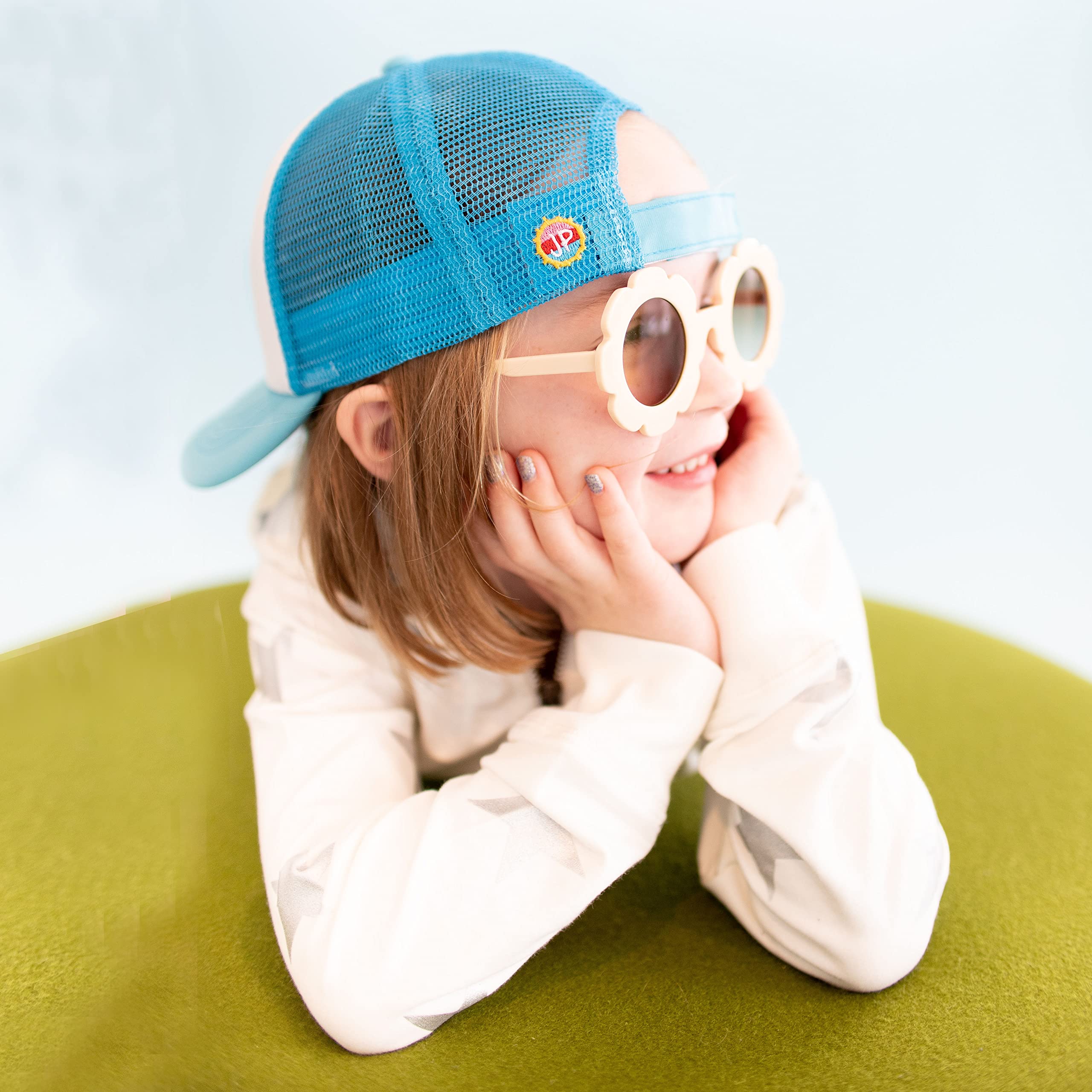 **Toddler Baseball Hat for Boys & Girls - Adjustable Baby Snapback Hats - Infant Summer Sun Protection - Cute Trucker Style for Outdoor Play, Beach & Park**