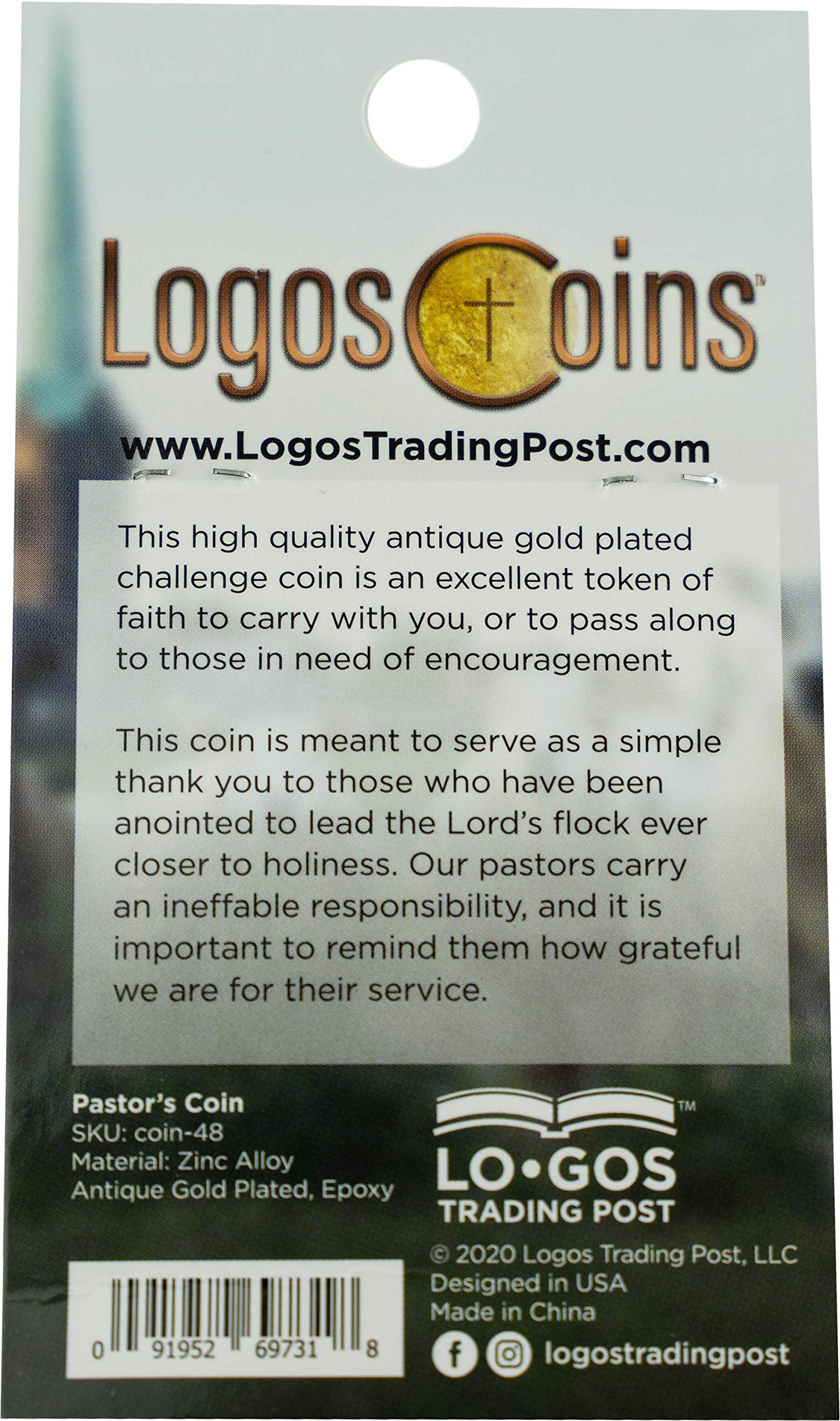 Bulk Pack of 10 Pastors Coins - Pastor Appreciation Gifts for Men & Women - Christian Religious Prayer Tokens for Ministers, Bishops & Priests - Perfect for Church Events, Ordinations & Spiritual Encouragement