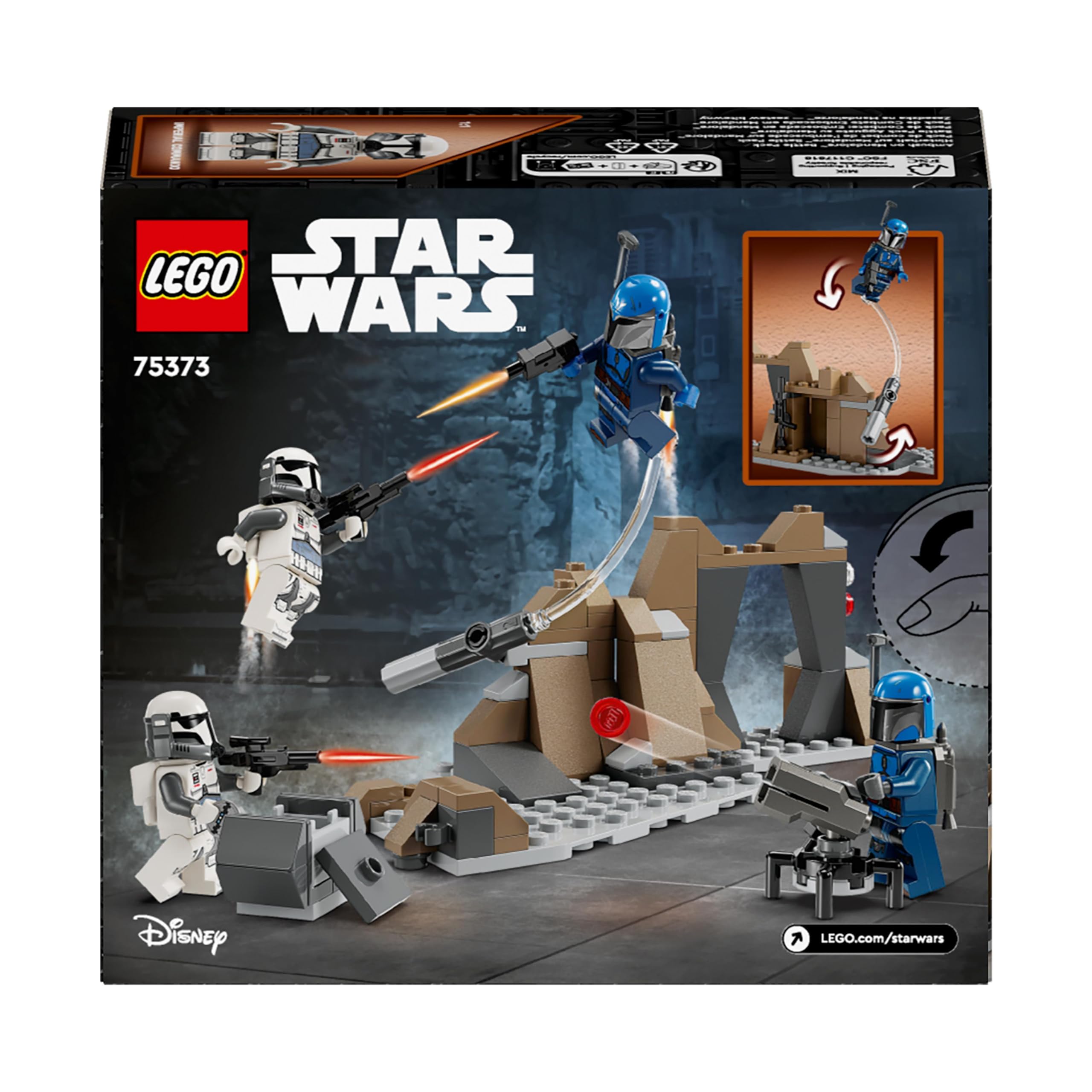 LEGO Star Wars The Mandalorian Battle Pack: Ambush on Mandalore 75373 | Building Toy Set with Minifigures | Collectible Gift for Kids Ages 6+ | Perfect for Star Wars Fans, Creative Play & Display