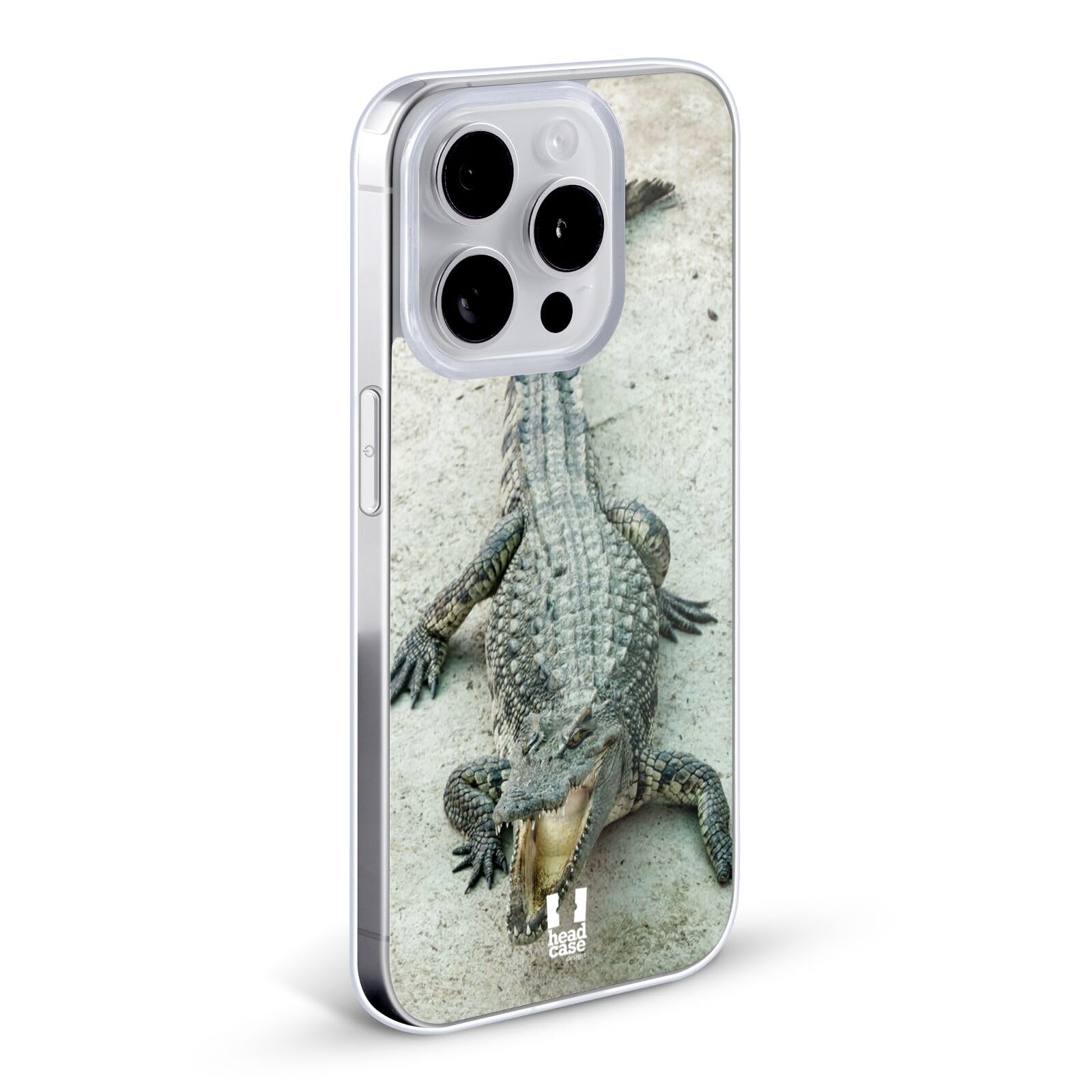 Wildlife Soft Gel Phone Case - Open-Mouthed Crocodile Design for Apple iPhone 12 & iPhone 12 Pro | Durable Protective Cover for Outdoor Adventures & Daily Use