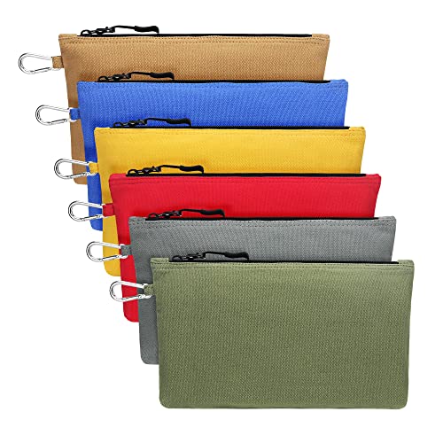 6 Pack, Blue, Grey, Yellow, Red, Khaki and Olive