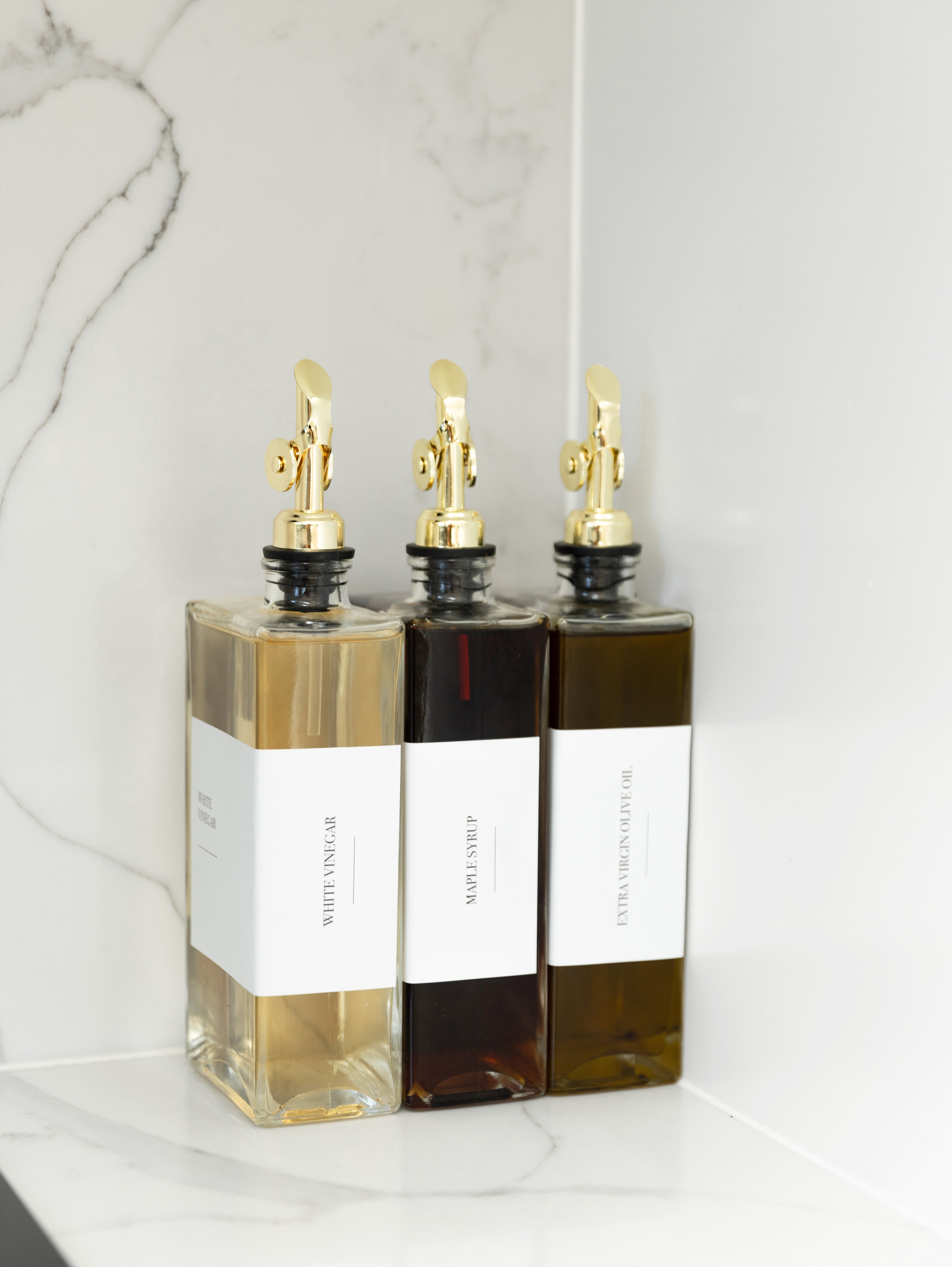 Premium 500ml Glass Oil and Vinegar Dispenser Bottle - Elegant Rectangle Design for Kitchen, Dining & Gifting - Perfect for Olive Oil, Balsamic Vinegar & Salad Dressing