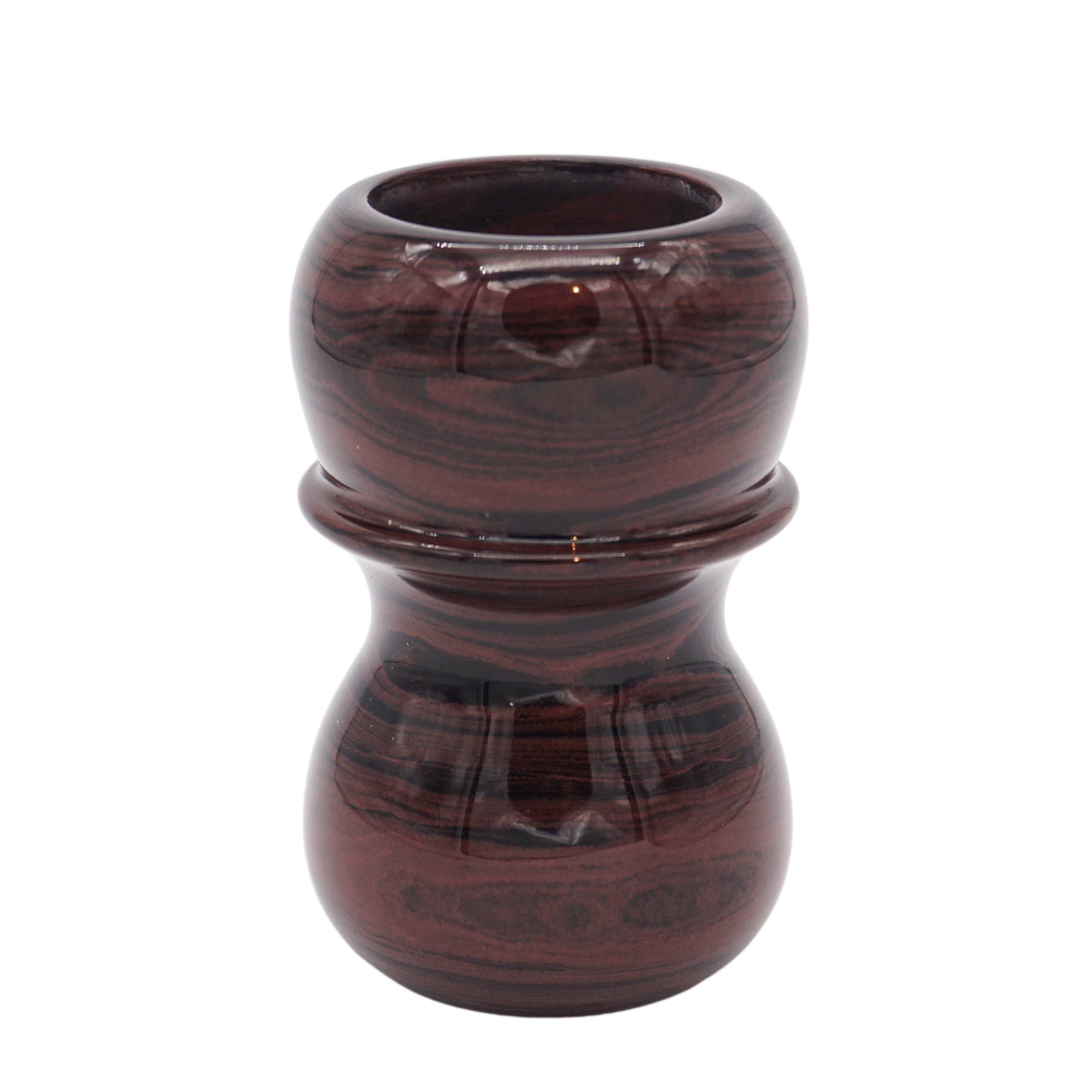 Premium Handmade Raspberry Ebonite Shaving Brush Handle - Compatible with 24mm & 26mm Knots - Perfect for Wet Shaving & Barber Shop Use - Luxury Grooming Gift for Men