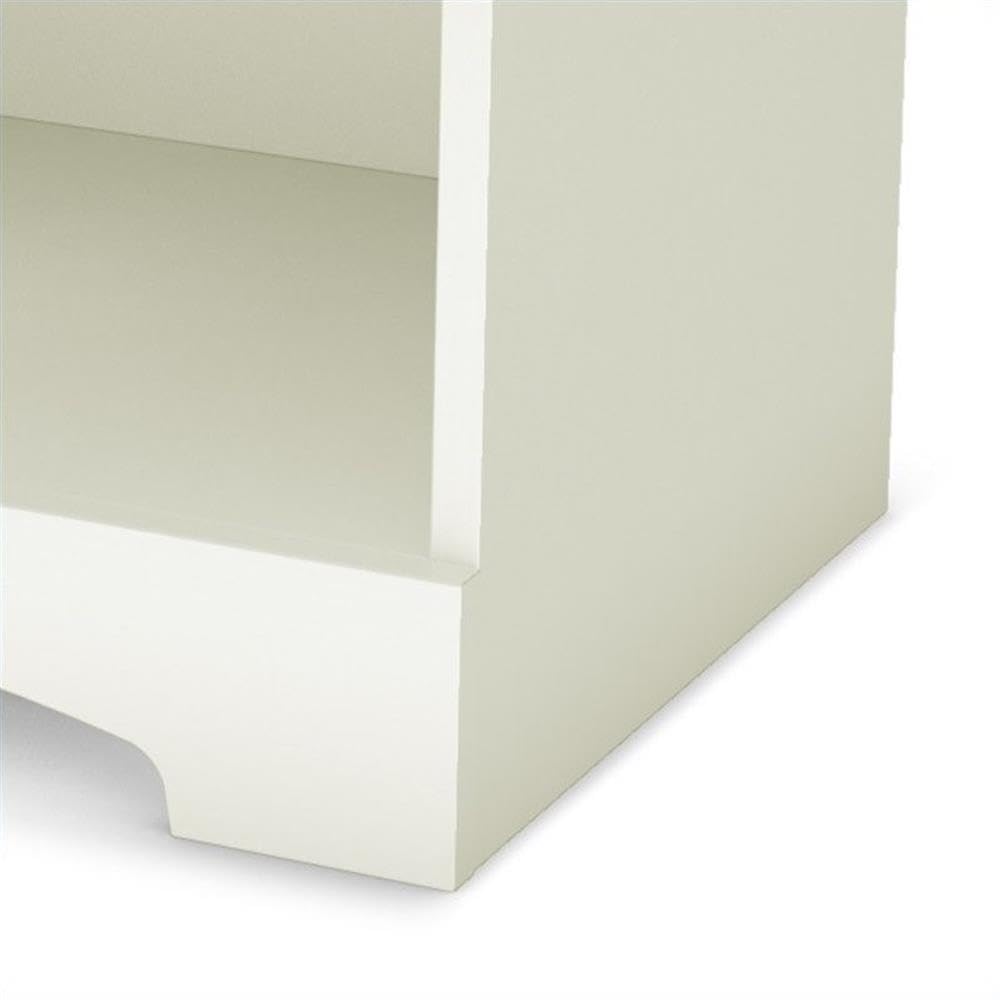Home Square 3-Piece Bedroom Set - Queen Size Storage Bed with 2 Nightstands in Pure White | Modern Bedroom Furniture for Small Spaces & Guest Rooms