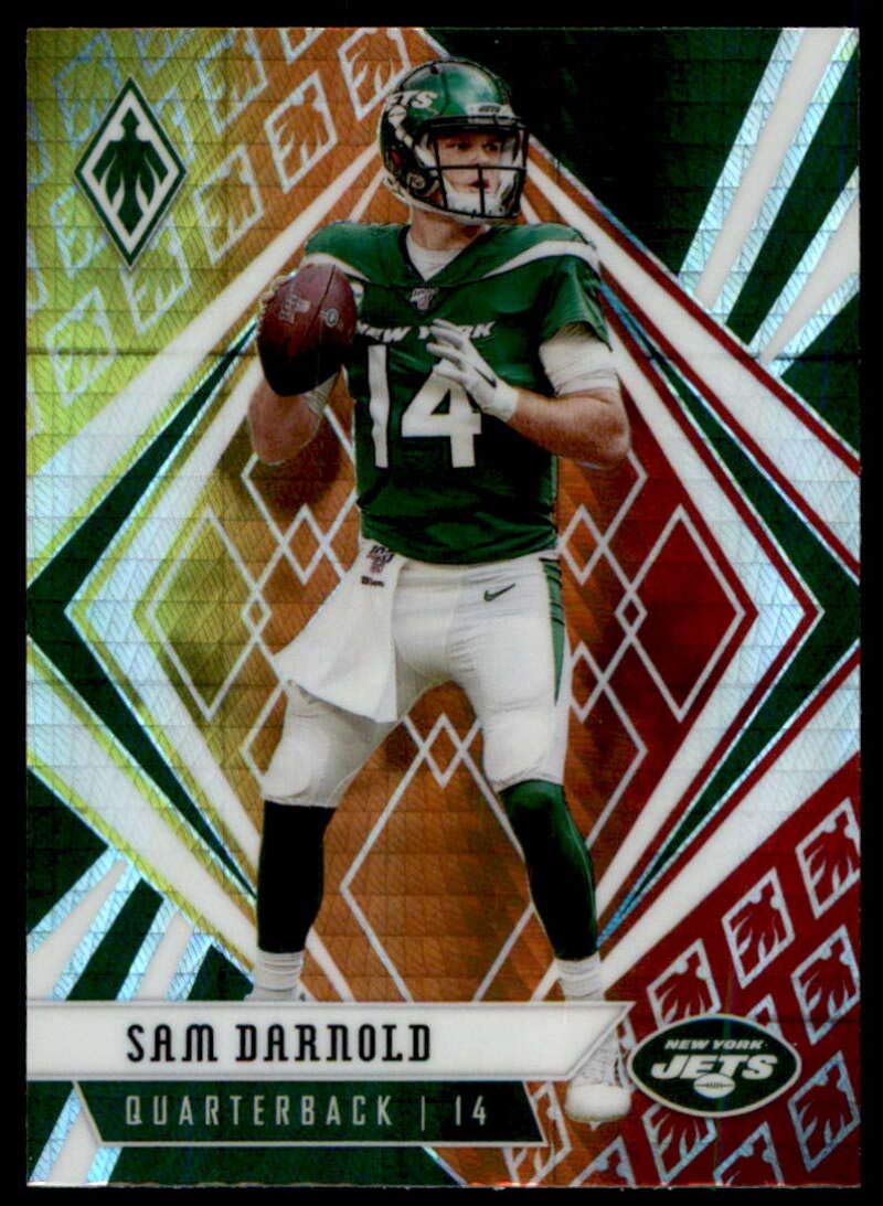 2020 Panini Phoenix Fire Burst #64 Sam Darnold NY Jets NFL Football Card - Collect, Trade, or Display in Your Sports Memorabilia Collection