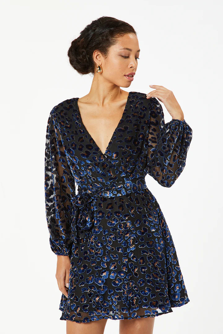 Jim Velvet Dress for Women - Navy Blue Elegant Evening Gown, Formal Party Dress, Holiday Cocktail Attire - Perfect for Weddings, Galas, and Special Occasions