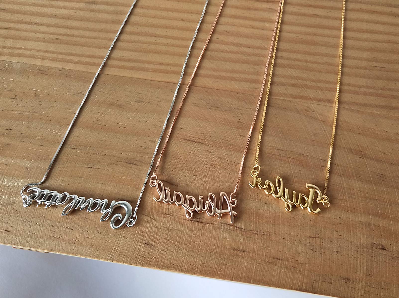 Custom Name Necklace Personalized Jewelry for Women - Engraved Any Name - Perfect Gift for Mom, Wife, Girlfriend - Birthday, Anniversary, Valentine's Day Present