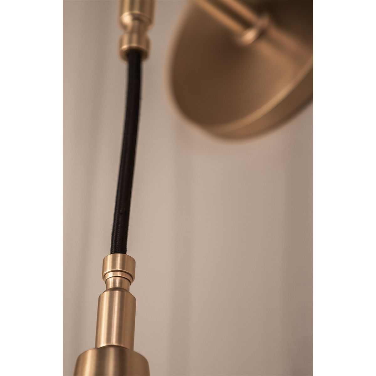 Alva 11-Inch Armed Wall Sconce with Brass Finish - Perfect for Bedroom, Living Room, and Hallway Lighting Decor
