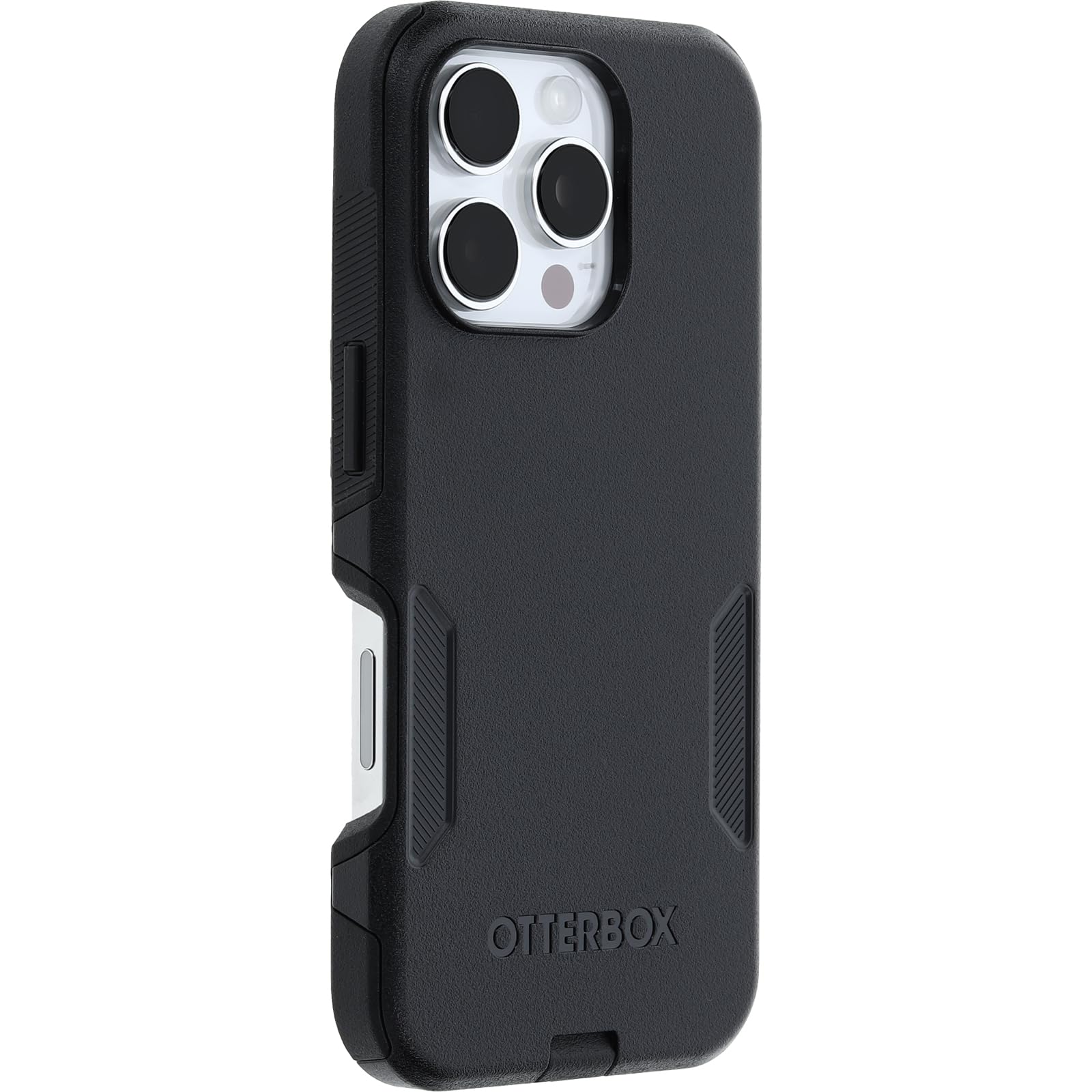 OtterBox iPhone 16 Pro Commuter Series Protective Case - Slim & Durable Black Cover for Shock Absorption | Perfect for Work, Travel & Outdoor Activities