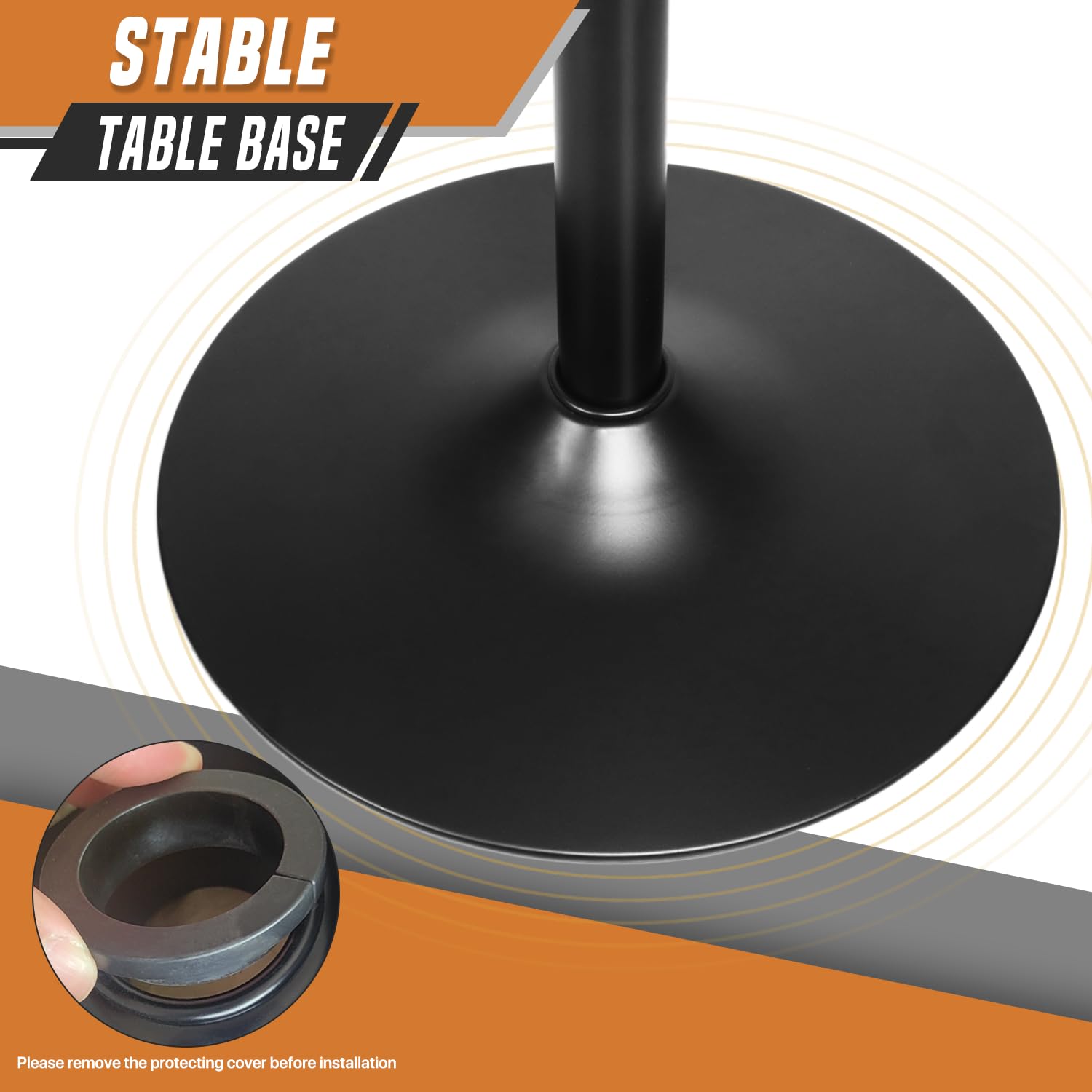 31.5 Inch Round Adjustable Height Pub Table - 27.5
