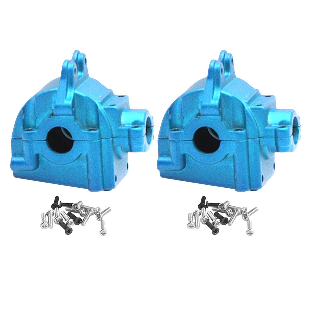 Milageto 1:14 Scale RC Car Differential Gear Set - Compatible with 144001 Model, Blue Gearbox Housing - Perfect for Off-Road Racing & DIY RC Car Upgrades