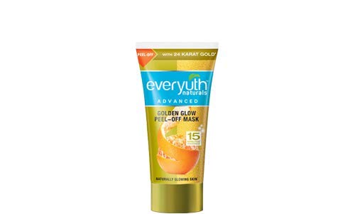 Everyuth Naturals Golden Glow Peel Off Face Mask - 50g & 90g Combo Pack for Deep Cleansing & Brightening - Perfect for Spa Night & Self-Care Routine