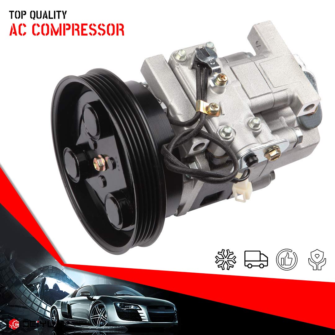 CCiyu AC Compressor Pump Replacement for Mazda Protege - High Performance Air Conditioning Clutch Compressor - Perfect for Summer Road Trips & Hot Weather Driving