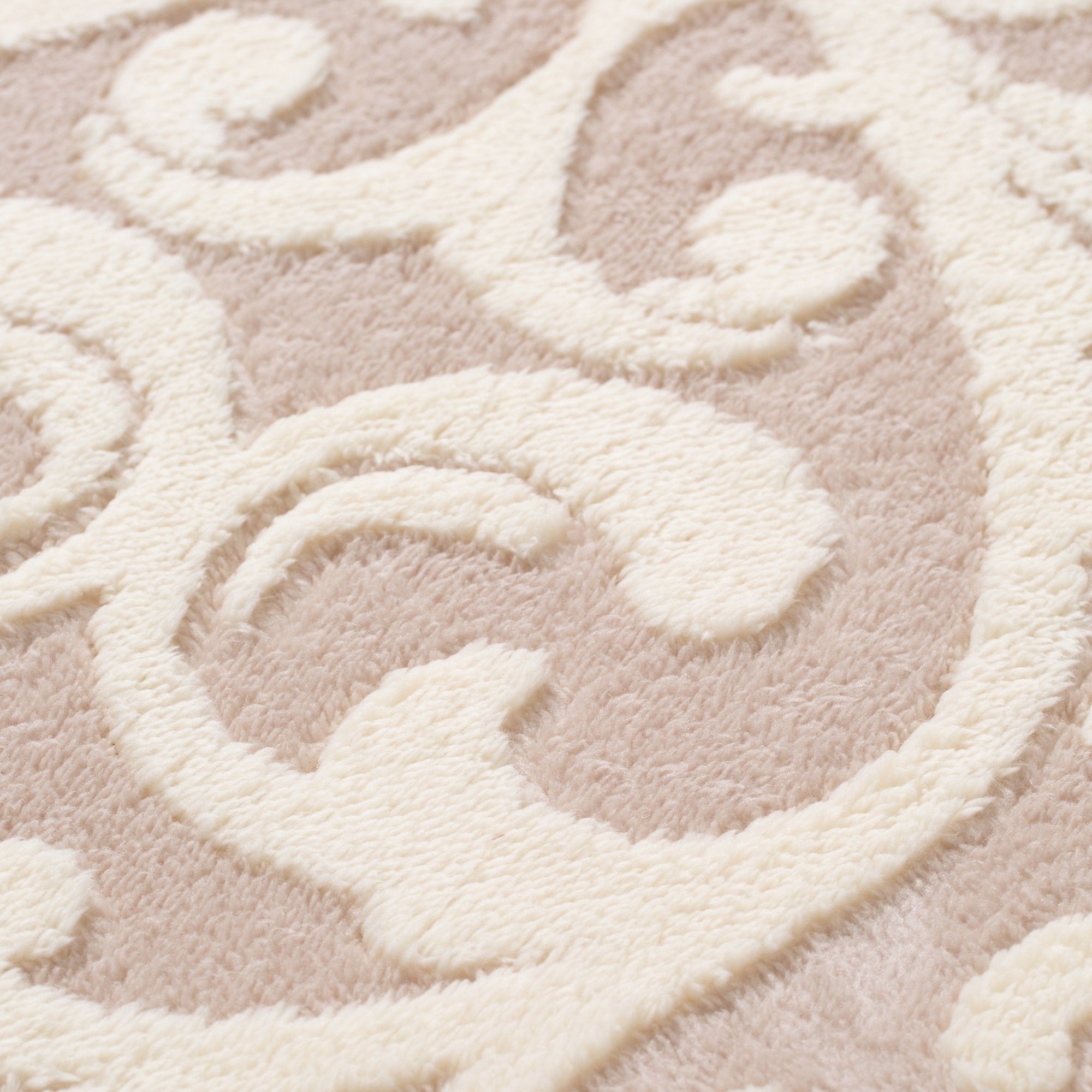 Elfia Soft Ivory Area Rug 6.2x6.2 Feet (190x190cm) - Plush Living Room Carpet for Bedroom, Nursery & Home Decor
