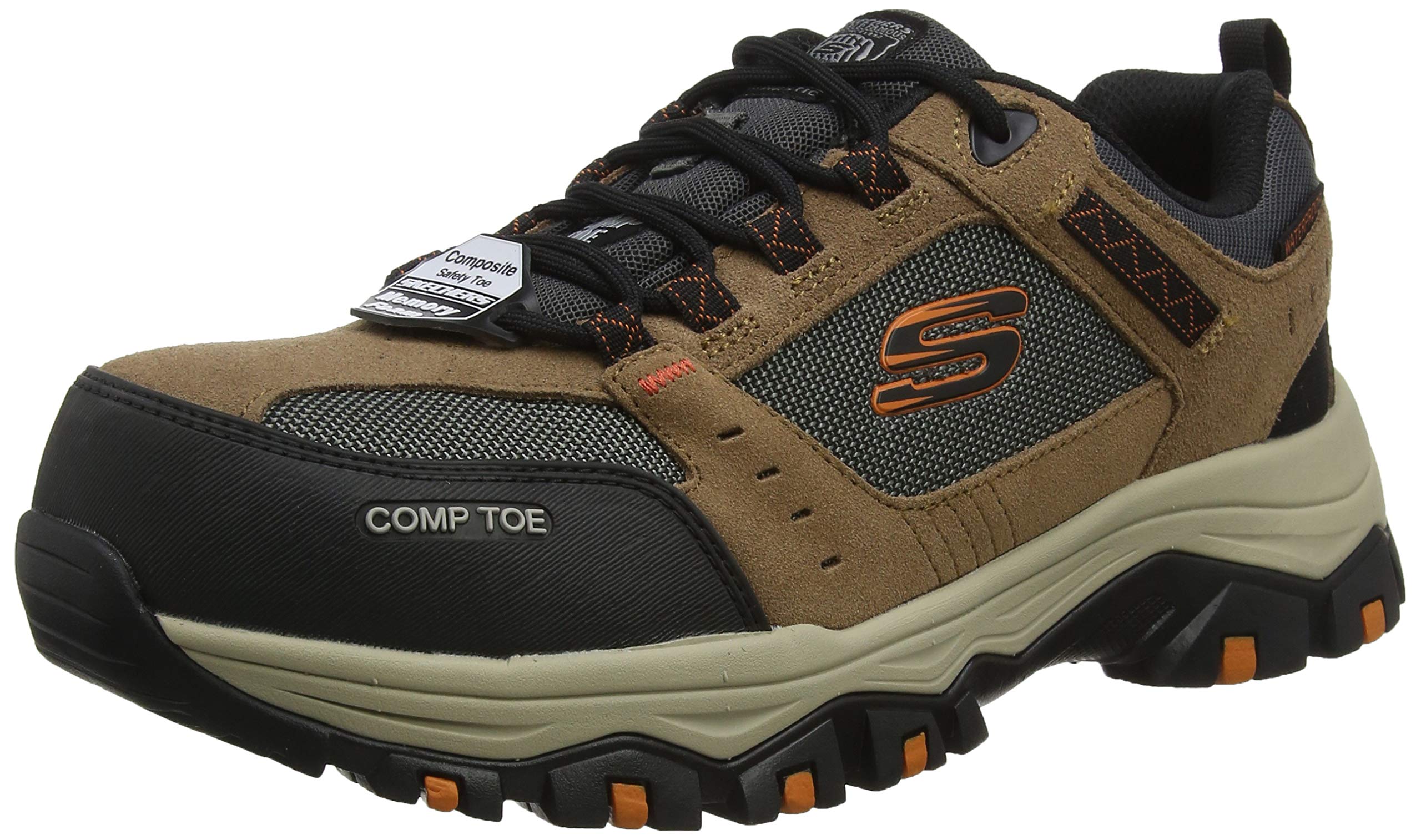 Skechers Men's Greetah Construction Shoes - Lightweight Work Shoes for Men with Slip-Resistant Sole | Perfect for Construction Workers, Electricians & Outdoor Laborers