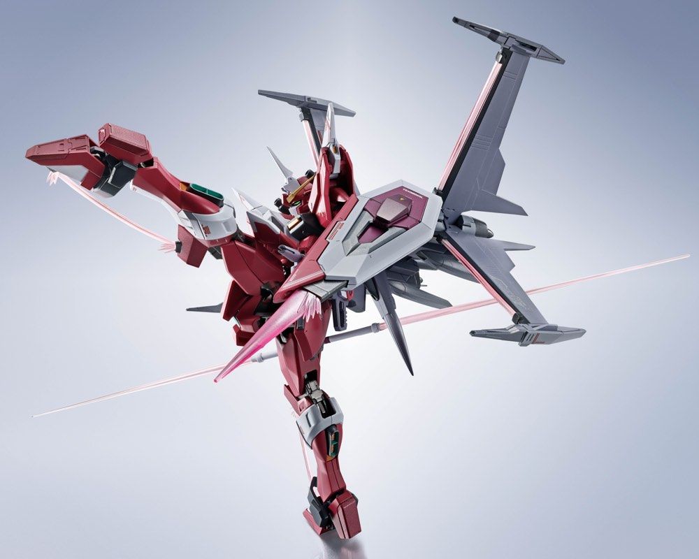Bandai Metal Robot Spirits Gundam Seed Freedom ZGMF-X191M2 Infinite Justice Gundam Type II Action Figure - Collectible Anime Model Kit for Display & Gundam Battles