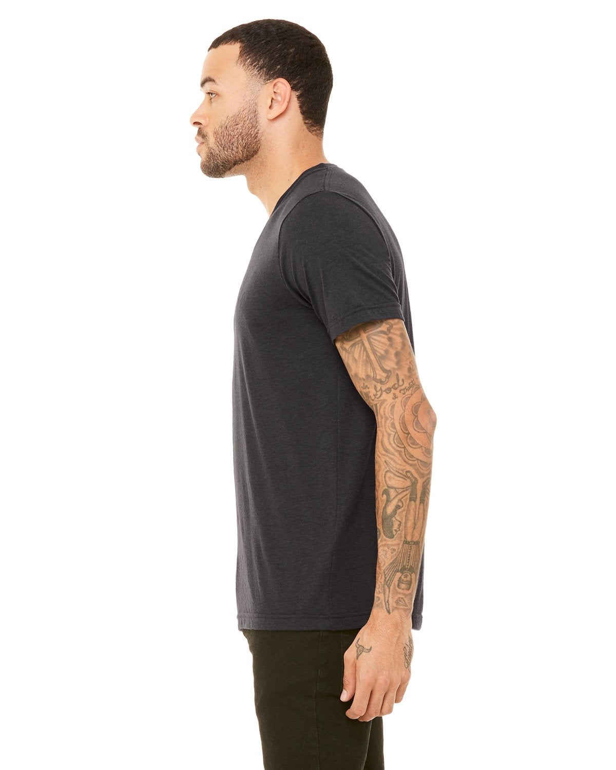 Bella + Canvas 3415C Unisex Triblend V-Neck T-Shirt - Soft Comfort Fit for Men & Women - Perfect for Casual Wear, Gym, and Everyday Outfits