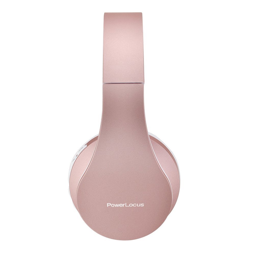 PowerLocus Rose Gold Wireless Bluetooth Headphones with Noise Cancellation - Premium Sound Quality for Gym, Running, Travel & Work (Black/Green)
