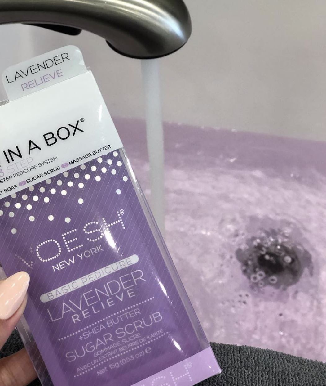 Voesh Pedi in a Box - Lavender Scented Foot Care Kit for Soft & Smooth Feet | At-Home Pedicure, Spa Treatment & Relaxation Gift Set
