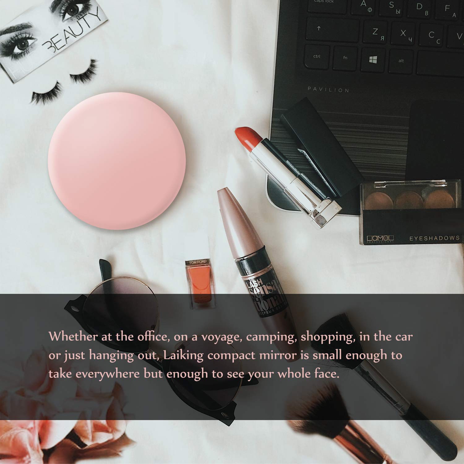 Portable LED Makeup Mirror - 3.54