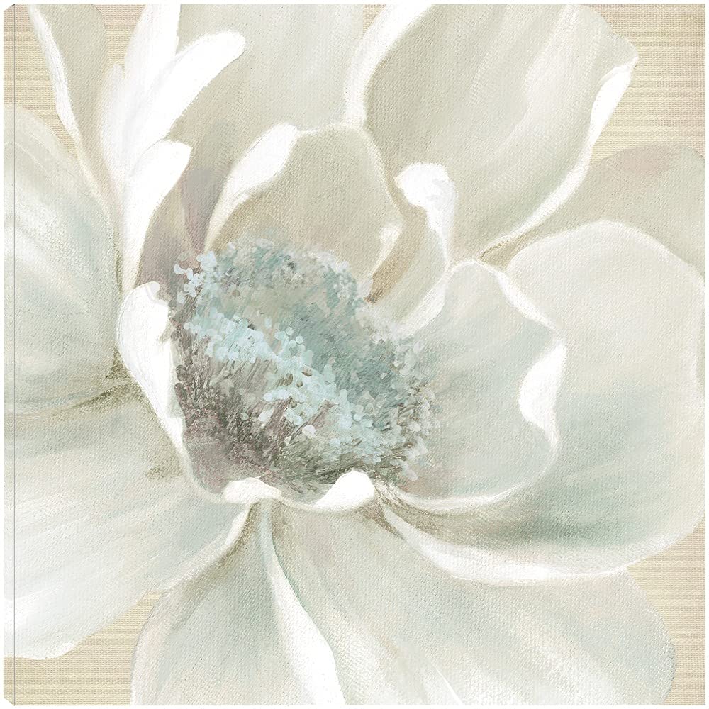 Botanical Wall Art Canvas - Winter Blooms Floral Painting by Artist Carol Robinson - 37x37 Inch Bathroom & Bedroom Decor - Perfect for Spa, Living Room & Office Wall Decor