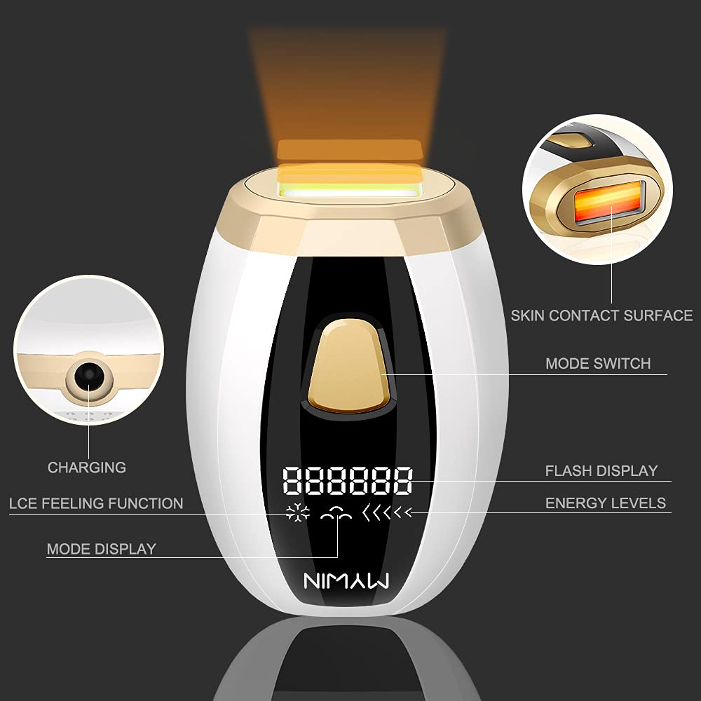 IPL Hair Removal Device for Women - Permanent Painless Hair Remover for Face, Arms, Legs, Bikini Line & Underarms | At-Home Laser Hair Removal System for Smooth Skin | Perfect for Salon-Quality Results at Home