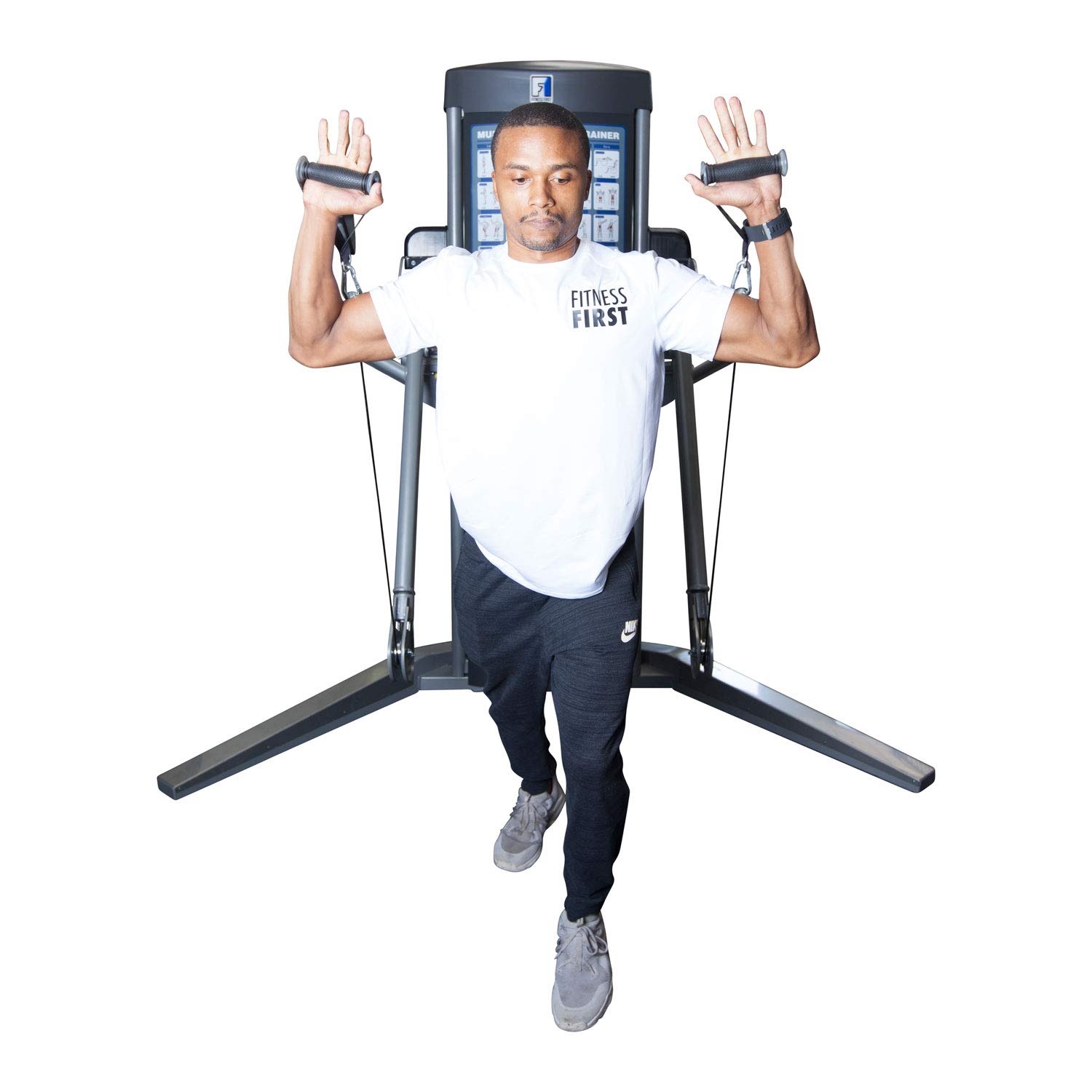 Fitness First Cable Crossover Machine - Premium Home & Gym Strength Training Equipment for Chest, Back & Arm Workouts