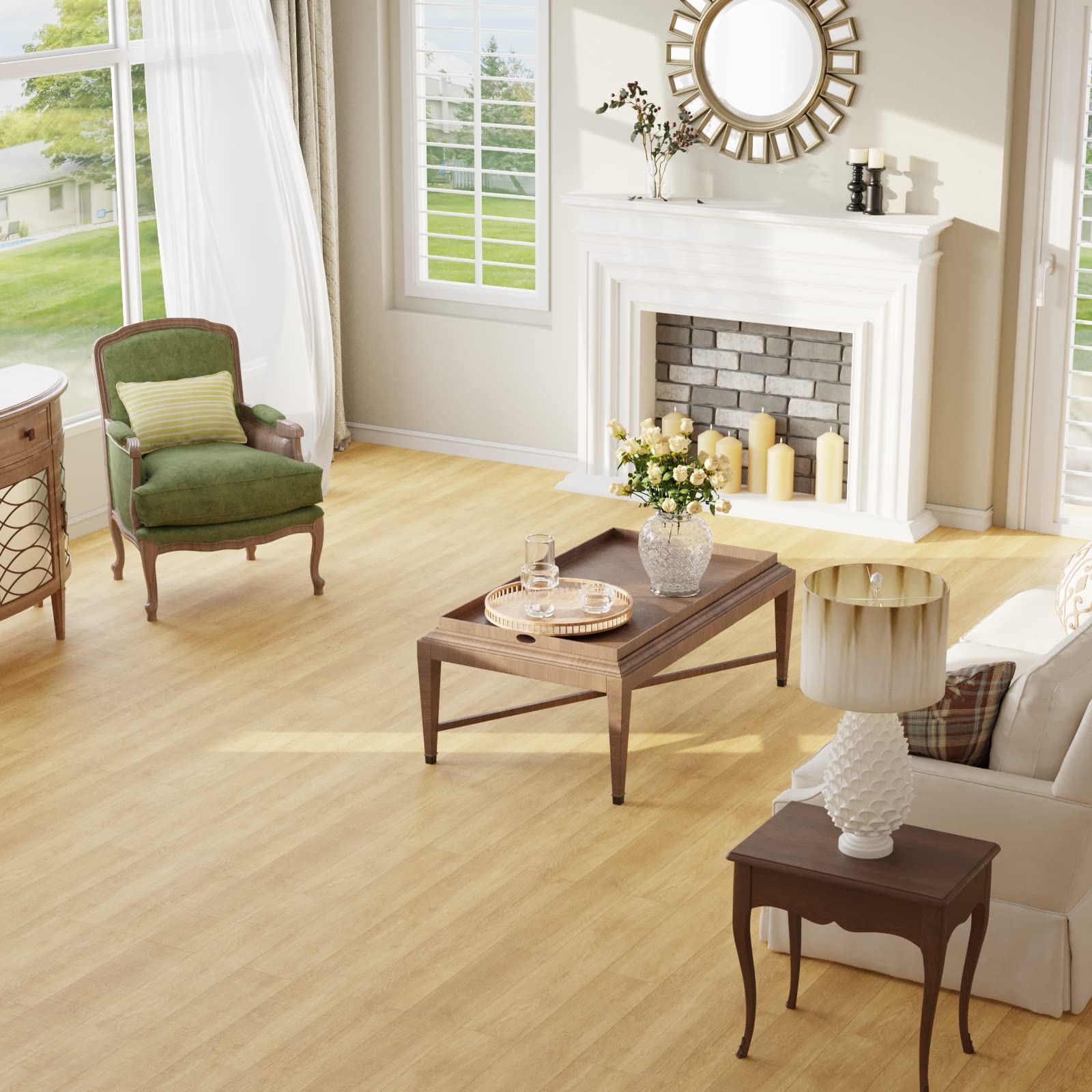 Oxdigi Peel and Stick Vinyl Flooring Roll - 24