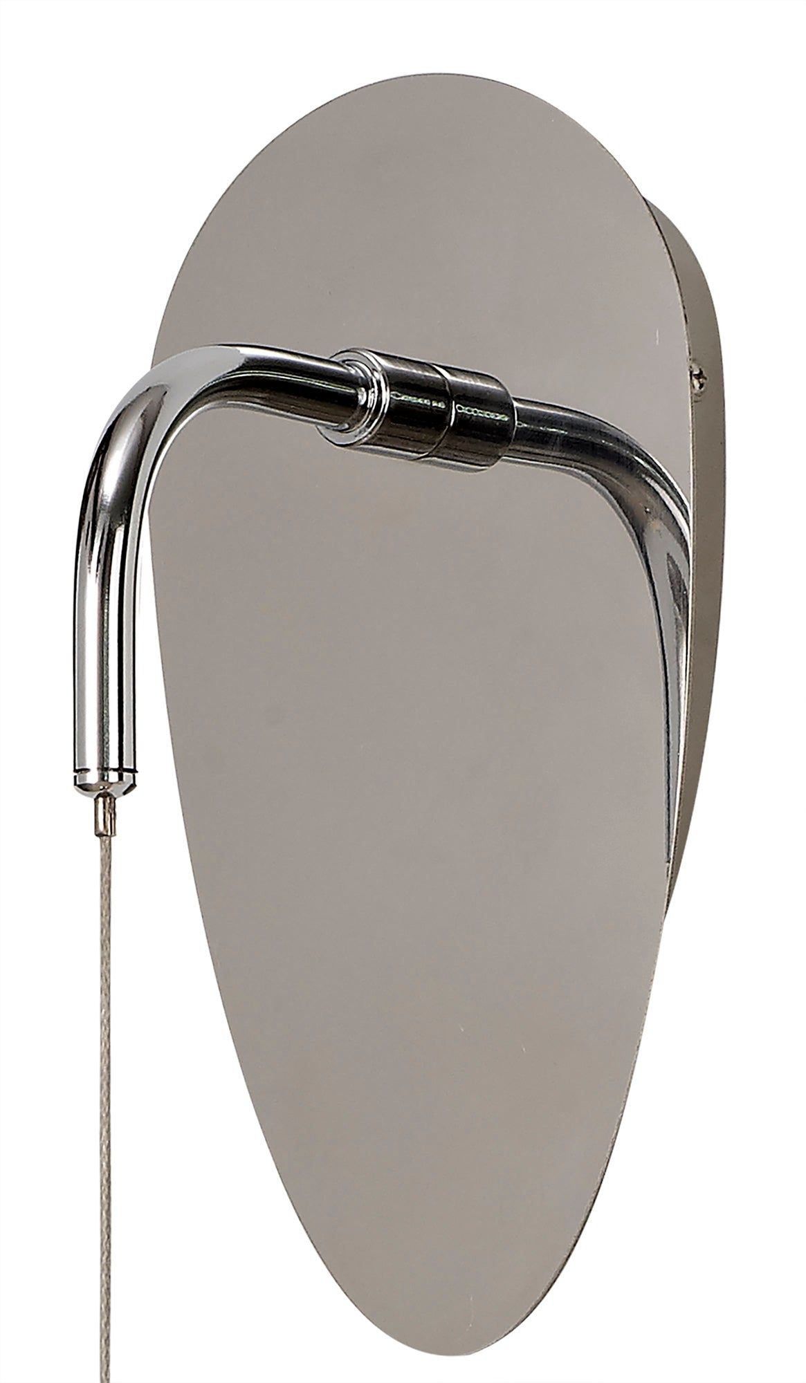 Modern Accent Wall Light with GU10 Bulb - Polished Chrome Finish for Living Room, Bedroom, or Hallway Lighting