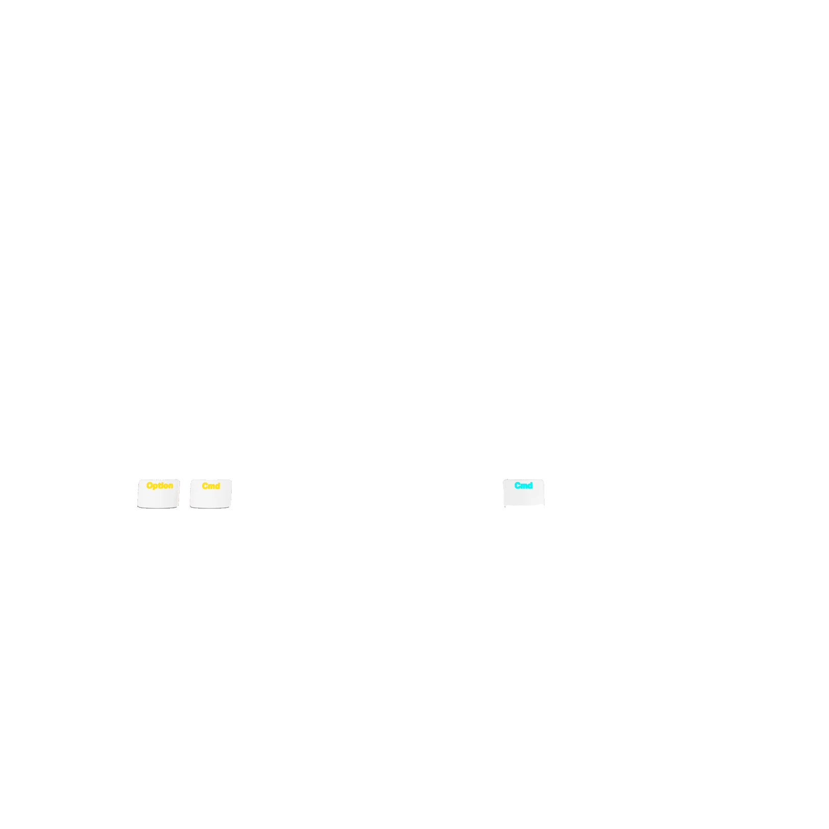 Aura V3 White Keycaps for Mechanical Keyboards - UK Layout | Premium PBT Keycap Set for Gaming & Typing | Compatible with Cherry MX Switches & RGB Backlit Keyboards