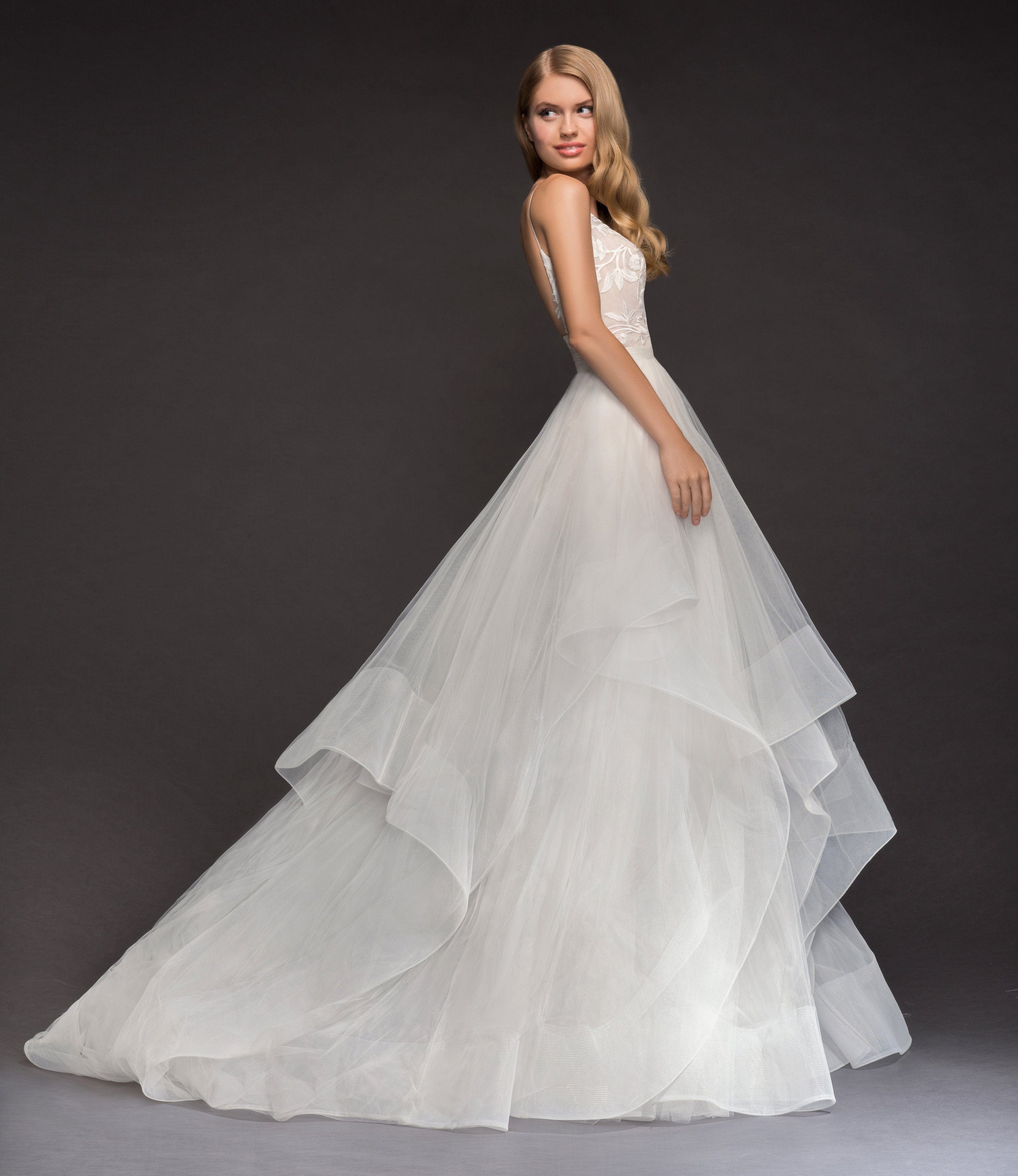 Hayley Paige Nessy Skirt - Size 14 | Elegant Blush Pink Bridesmaid Dress | Perfect for Weddings, Formal Events & Special Occasions