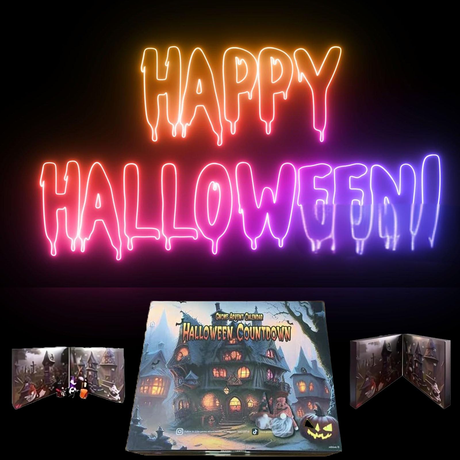 2024 Halloween Gnome Advent Calendar - 31 Collectible Dolls Countdown Calendar for Halloween Decorations | Perfect for Home, Party & Gift Giving