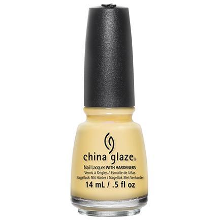 China Glaze Lemon Fizz Nail Polish 0.5 oz - #80941 Bright Yellow Nail Lacquer for Summer & Spring Manicures, Pedicures, and Nail Art Designs