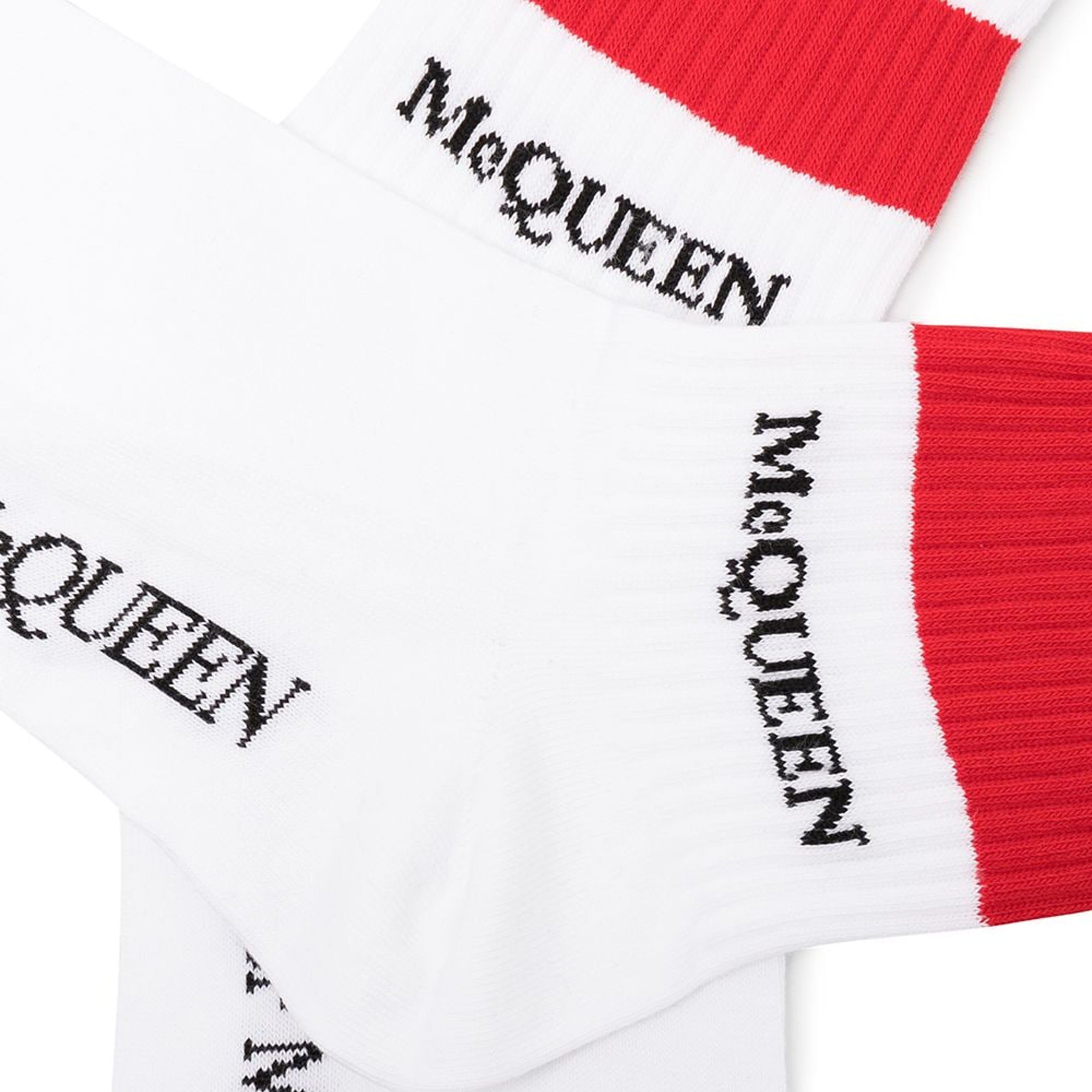 Red Stripe Sport Socks - White & Red Athletic Performance Socks for Running, Gym & Casual Wear - Breathable Cushioned Socks for Men & Women