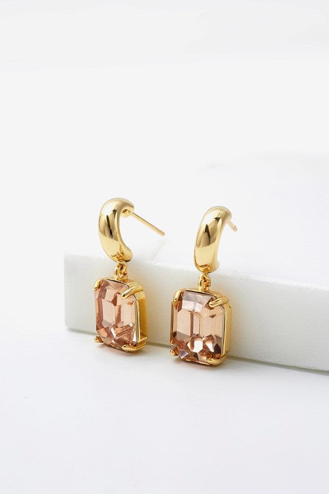 Zafino Ally Earrings for Women - Elegant Gold-Plated Hoop Earrings for Everyday Wear | Perfect for Work, Parties & Special Occasions